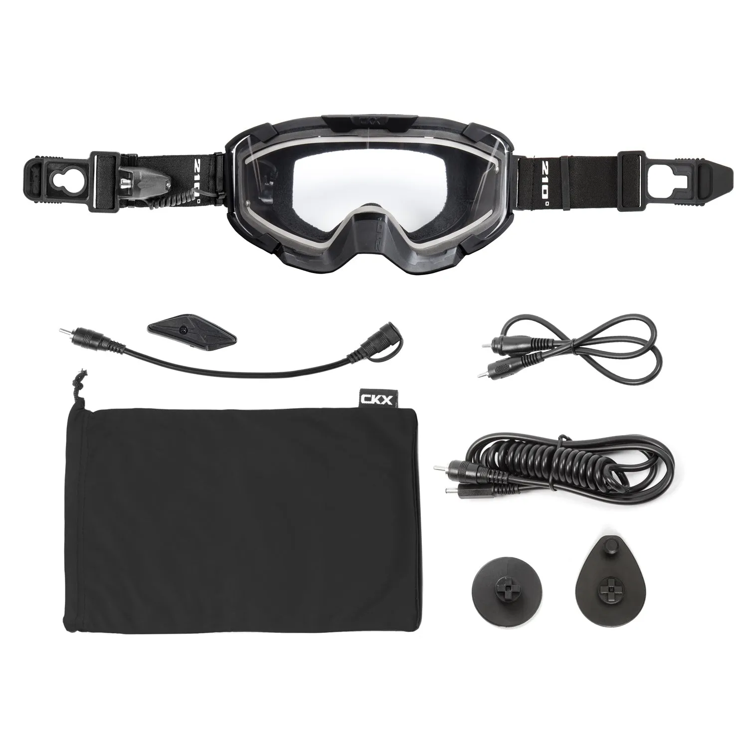 CKX Insulated 210° Trail Goggles with Anti-Fog   Anti-Scratch Electric Lens