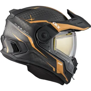 CKX Mission AMS Winter Double Lens Full-Face Carbon Helmet - Fury Graphic