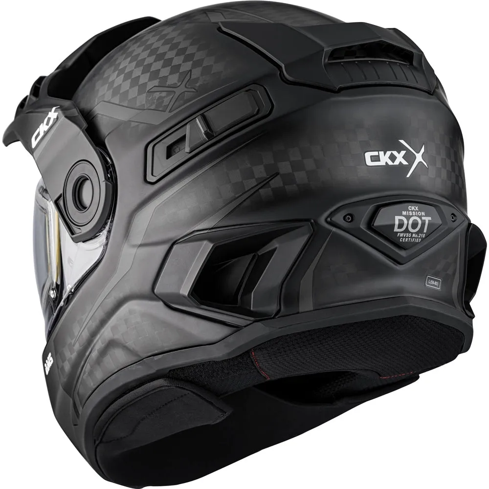 CKX Mission Fury Electric Lens Snow Helmet