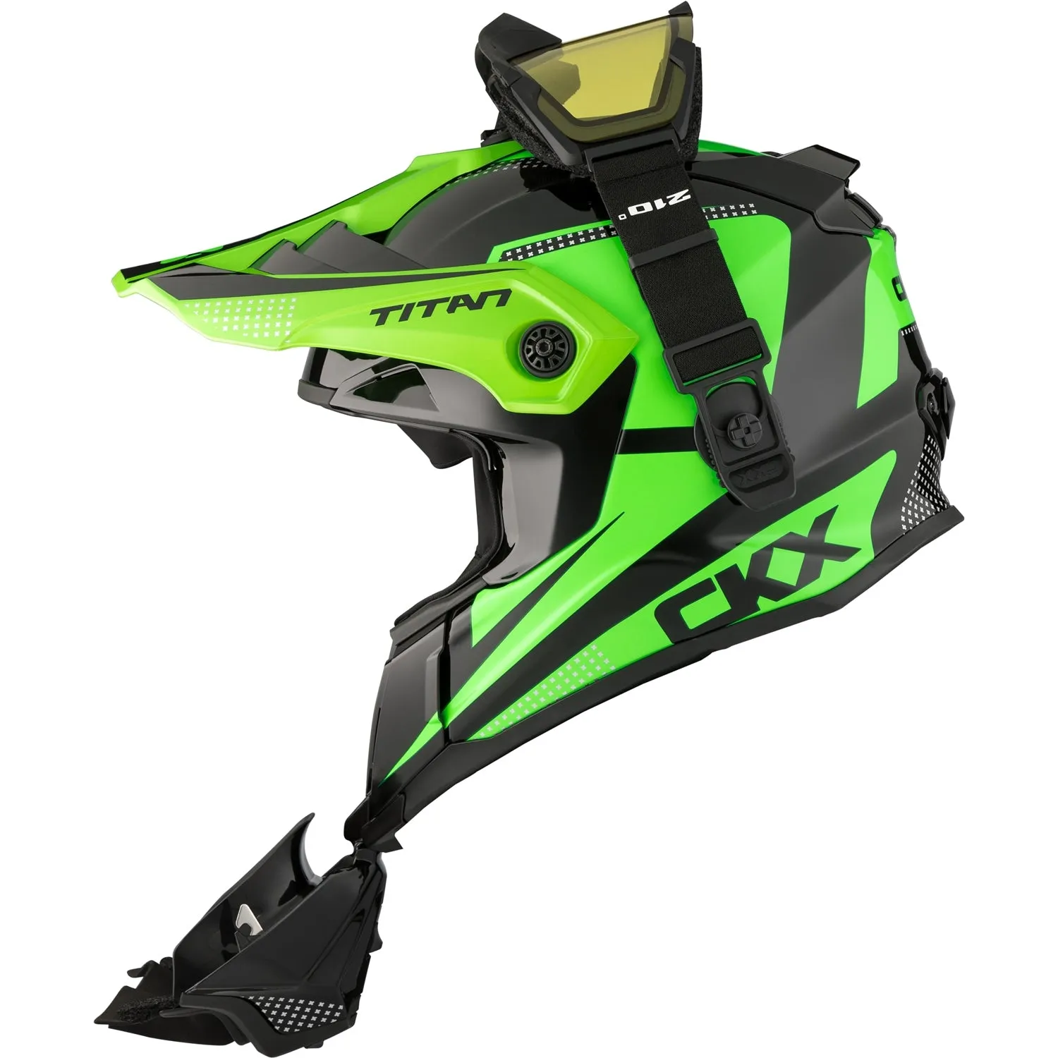 CKX Titan Original Roost Fiberglass Helmet with 210 Degree Goggles