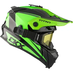 CKX Titan Original Roost Fiberglass Helmet with 210 Degree Goggles