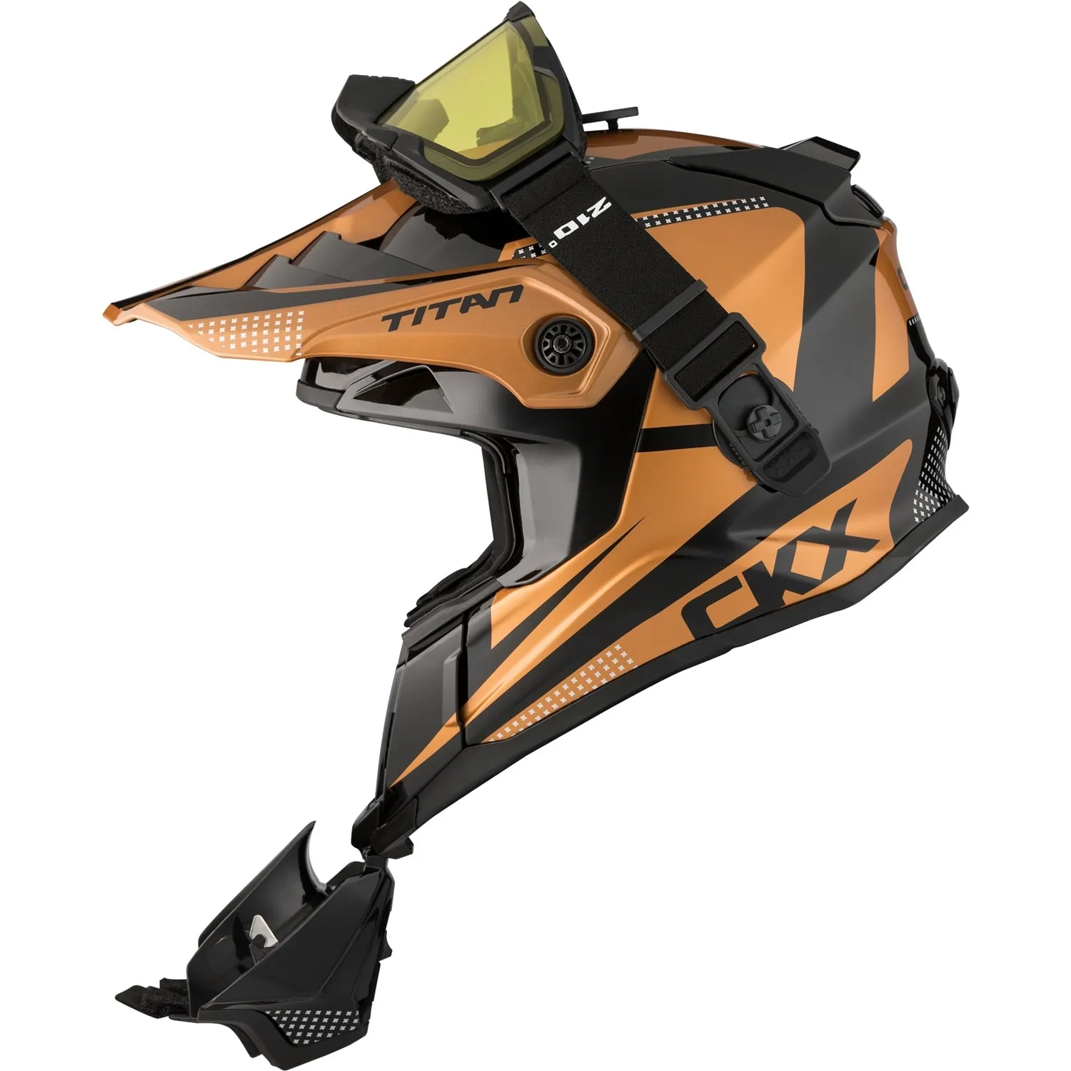 CKX Titan Original Roost Fiberglass Helmet with 210 Degree Goggles