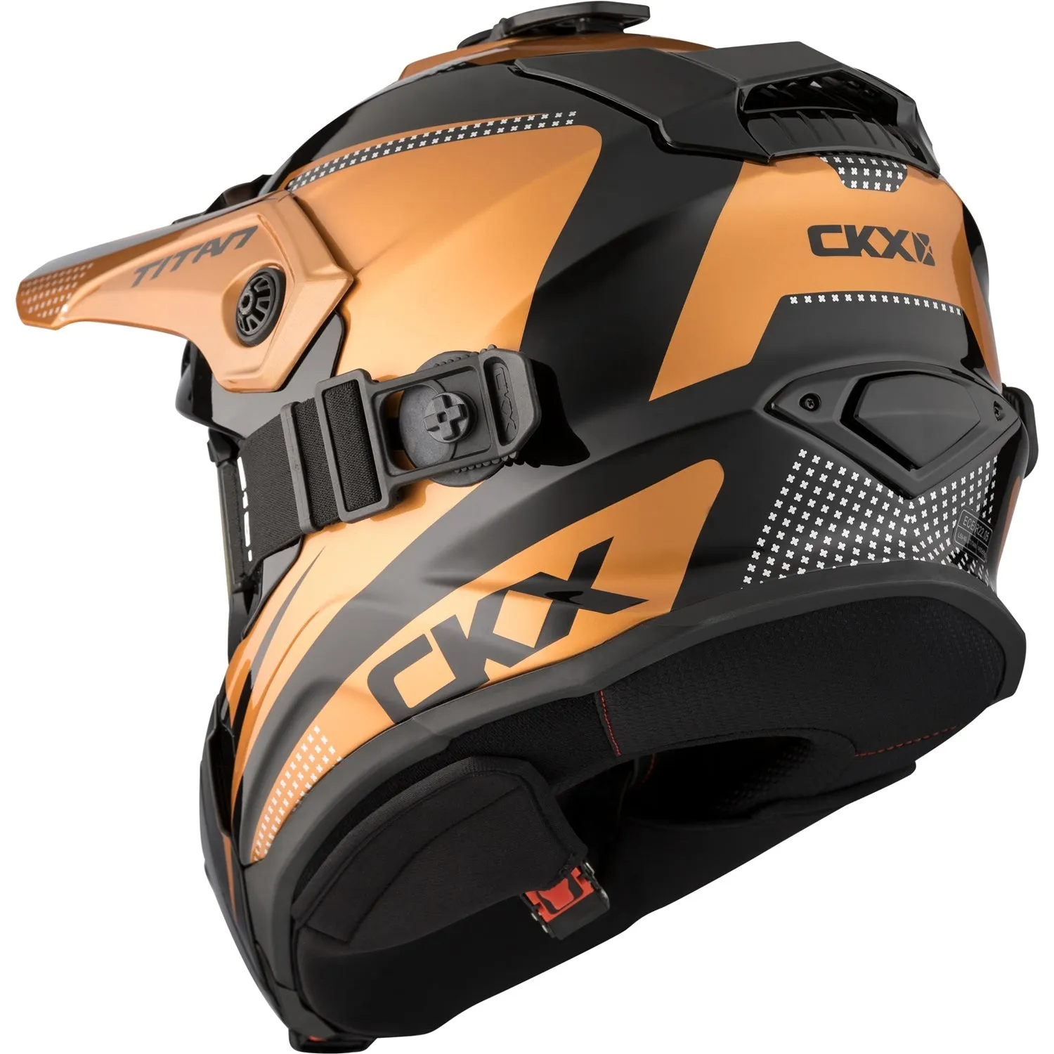 CKX Titan Original Roost Fiberglass Helmet with 210 Degree Goggles