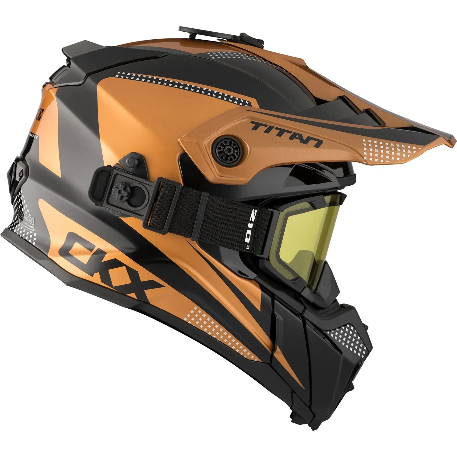 CKX Titan Original Roost Fiberglass Helmet with 210 Degree Goggles