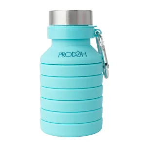 Collapsible Water Bottle with Carabiner in Tanager Turquoise