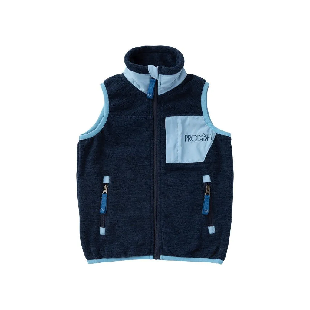 Colorblock Fleece Vest