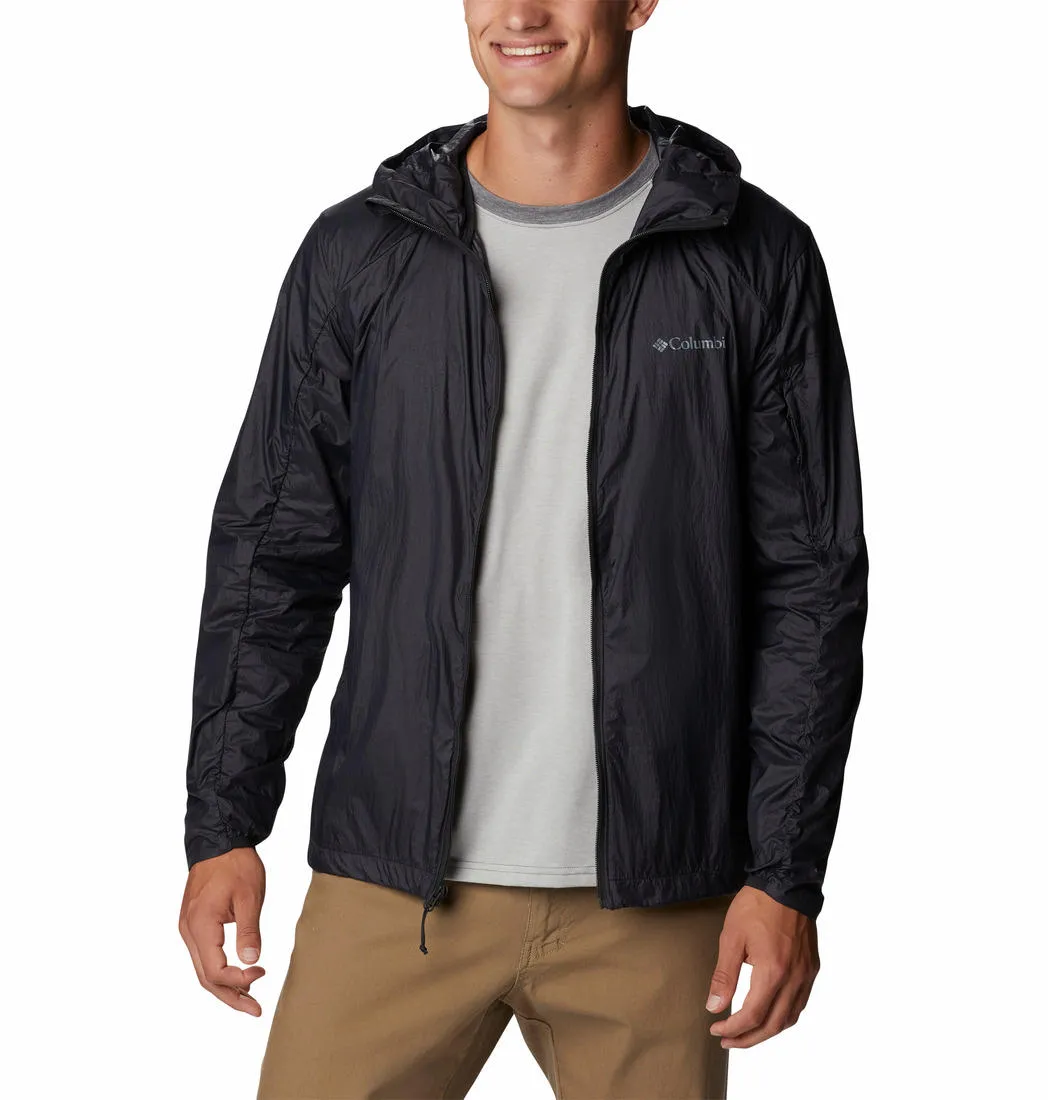Columbia Men Black Loop Trail Windbreaker Rain Jacket