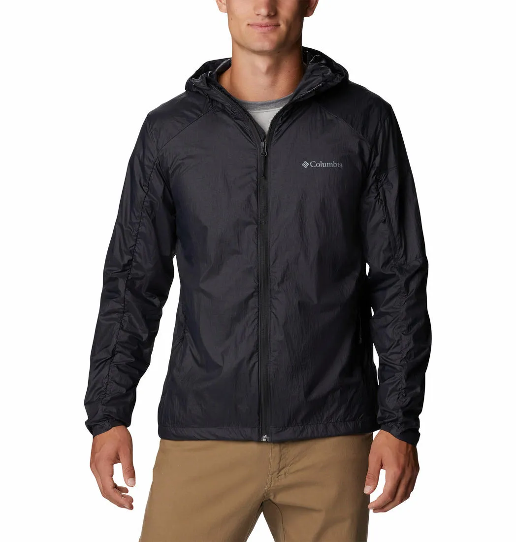 Columbia Men Black Loop Trail Windbreaker Rain Jacket