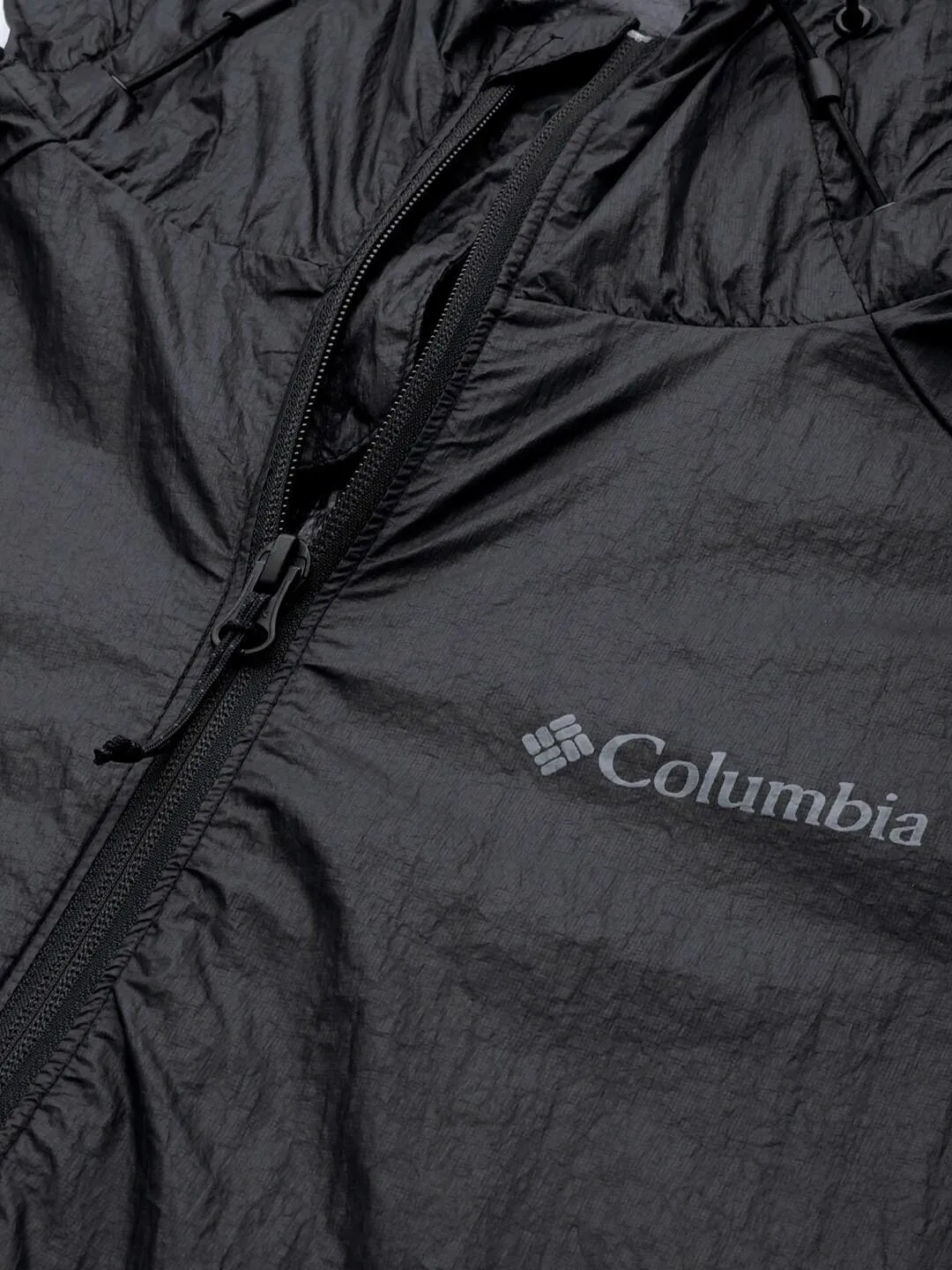 Columbia Men Black Loop Trail Windbreaker Rain Jacket