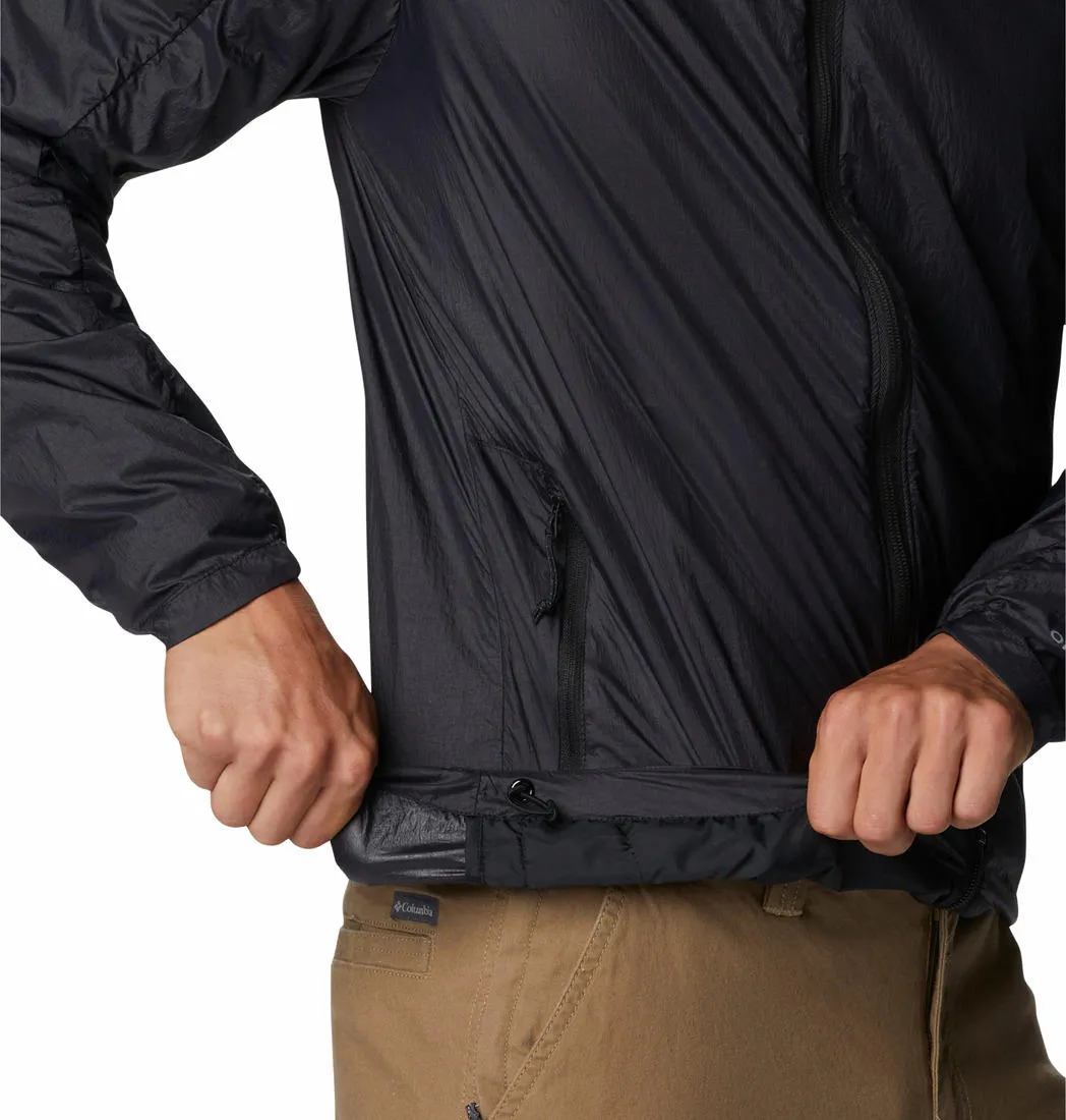 Columbia Men Black Loop Trail Windbreaker Rain Jacket