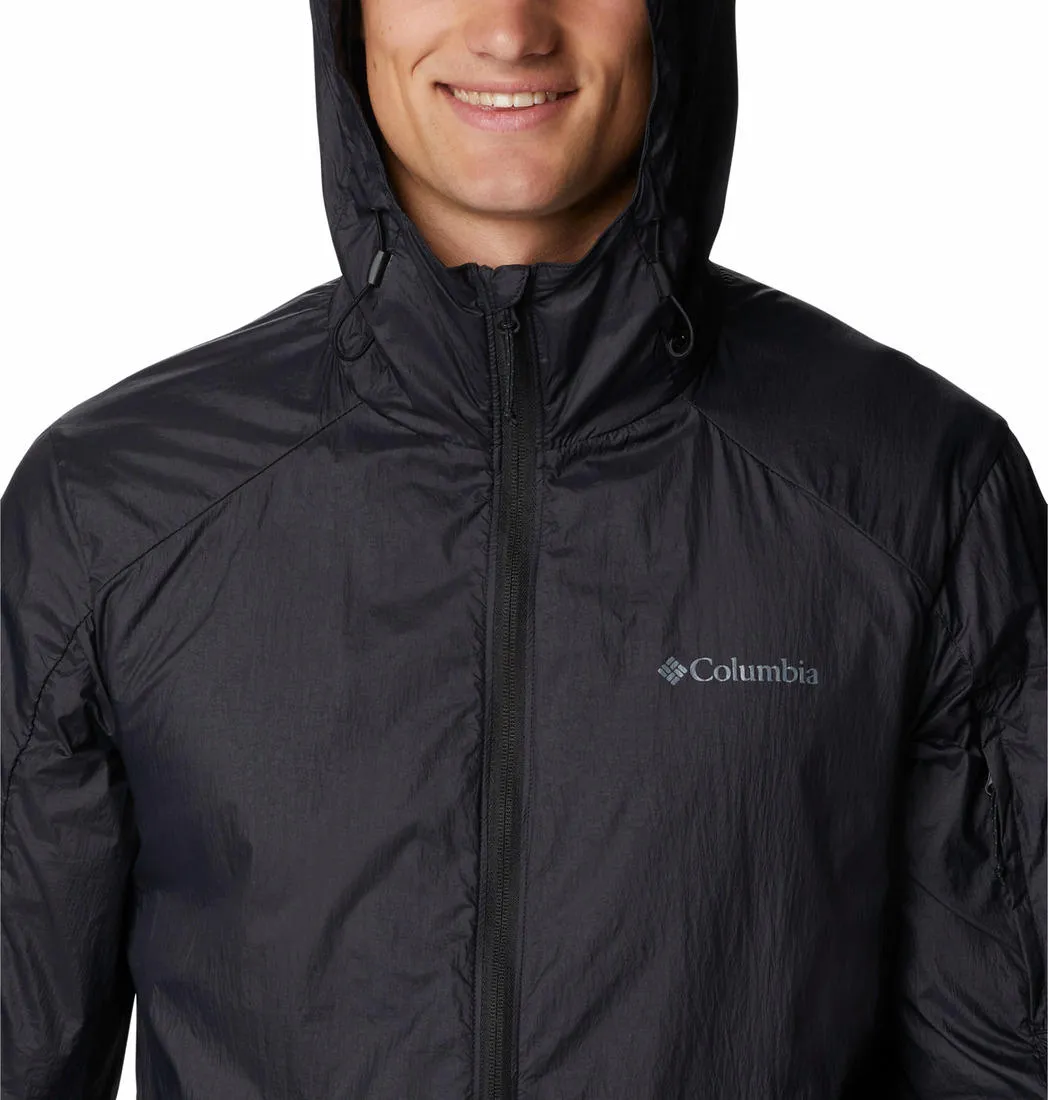 Columbia Men Black Loop Trail Windbreaker Rain Jacket