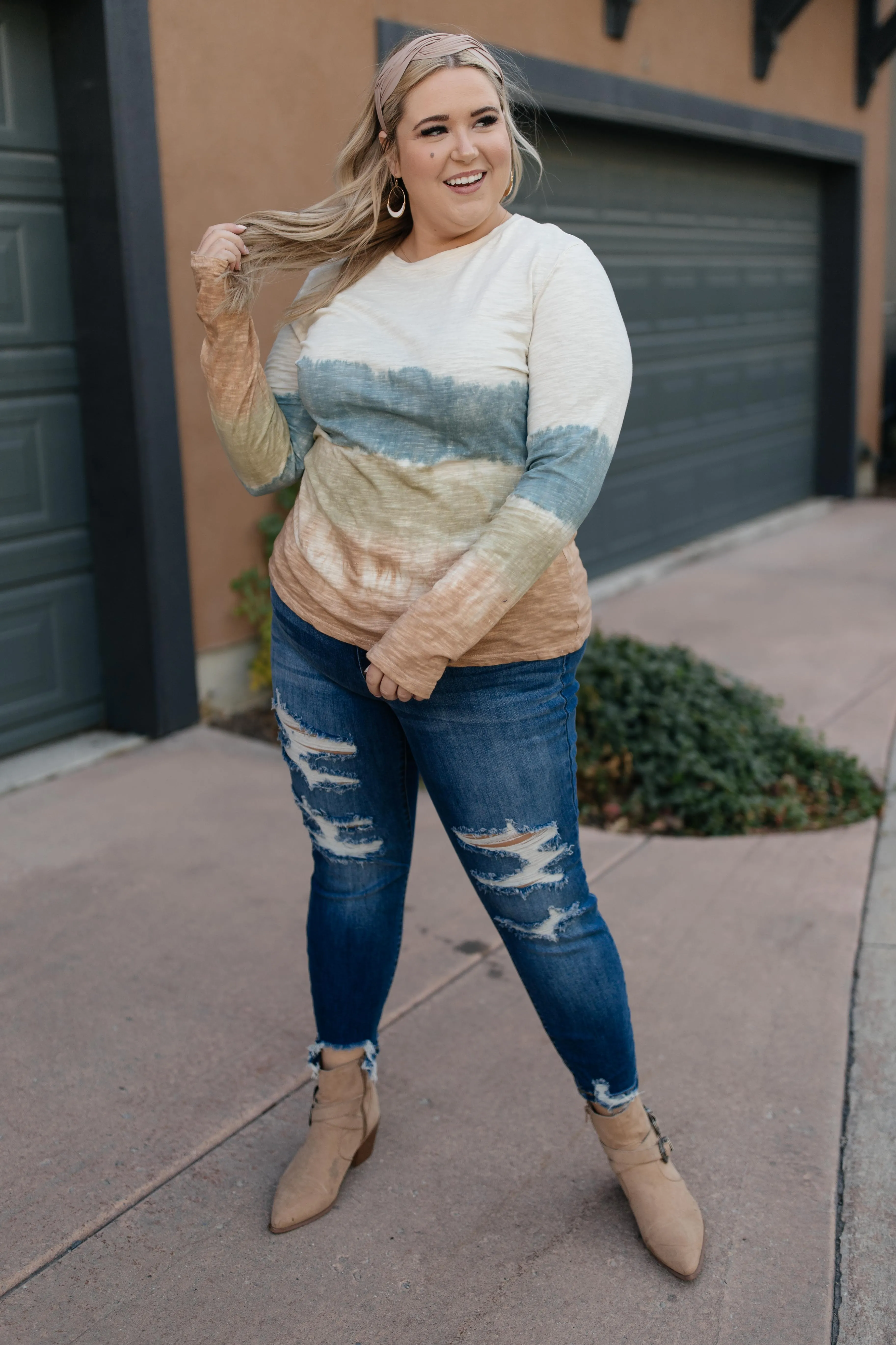 Complementary Colors Tie Dye Top