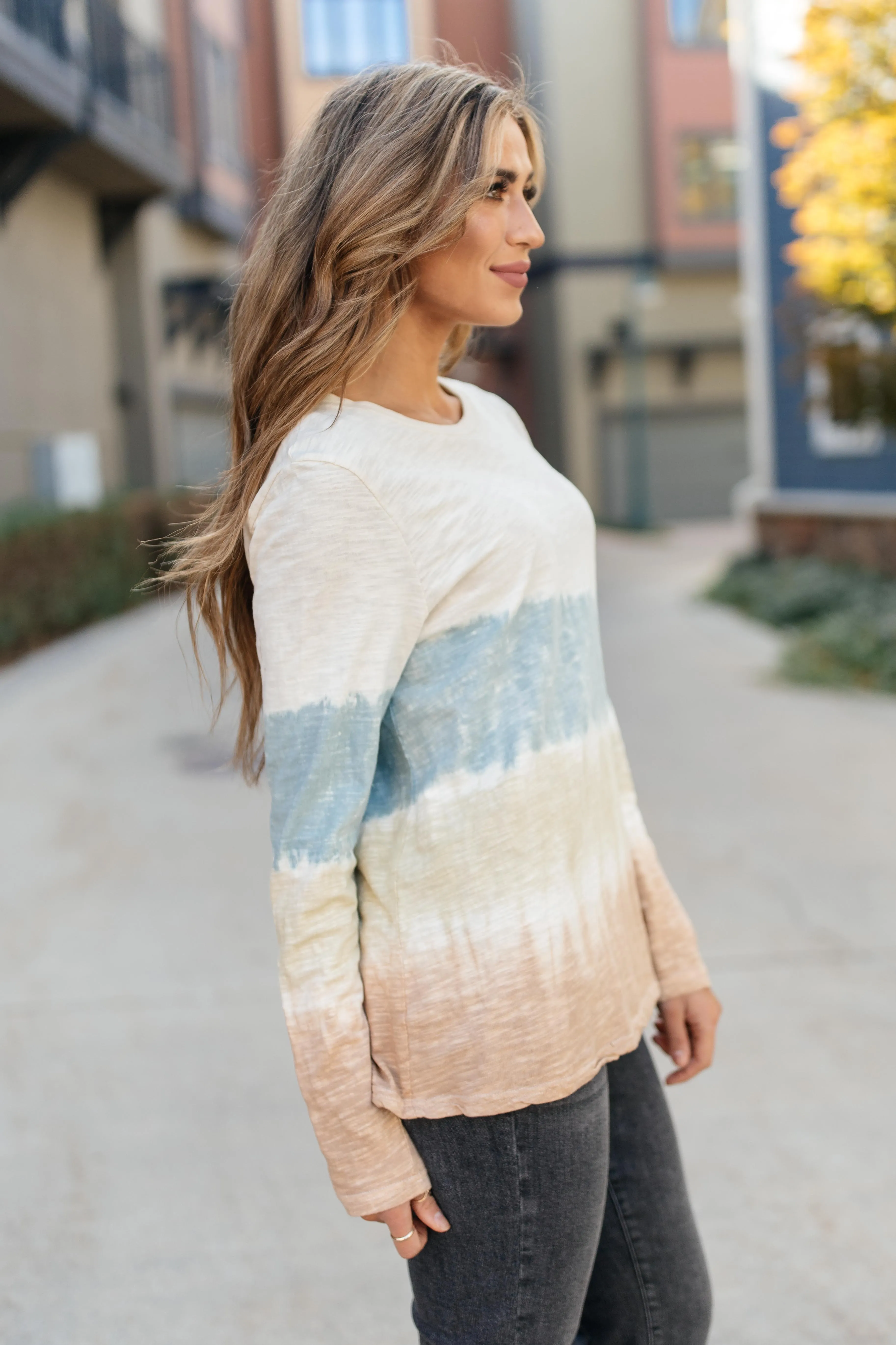 Complementary Colors Tie Dye Top