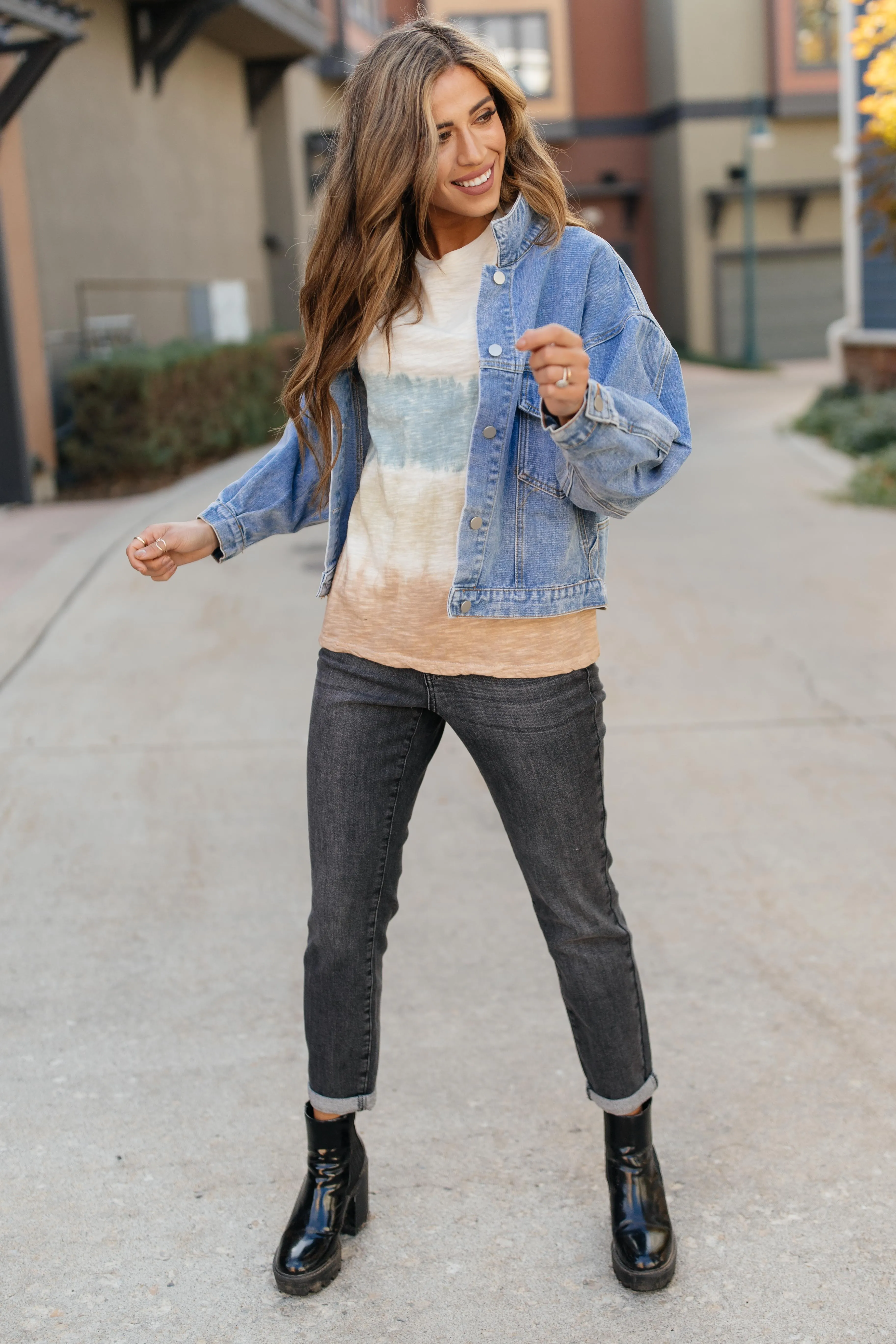Complementary Colors Tie Dye Top