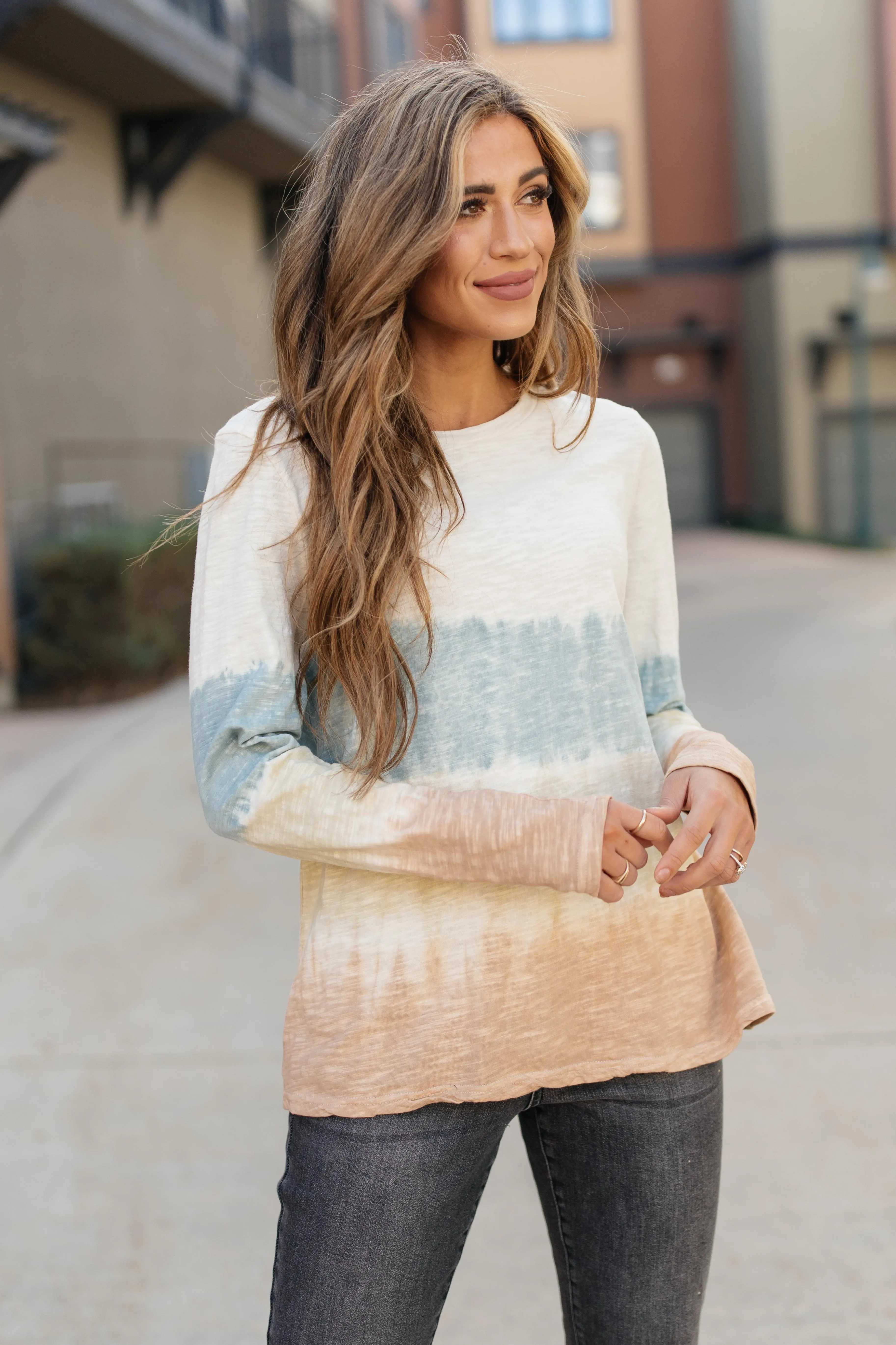 Complementary Colors Tie Dye Top