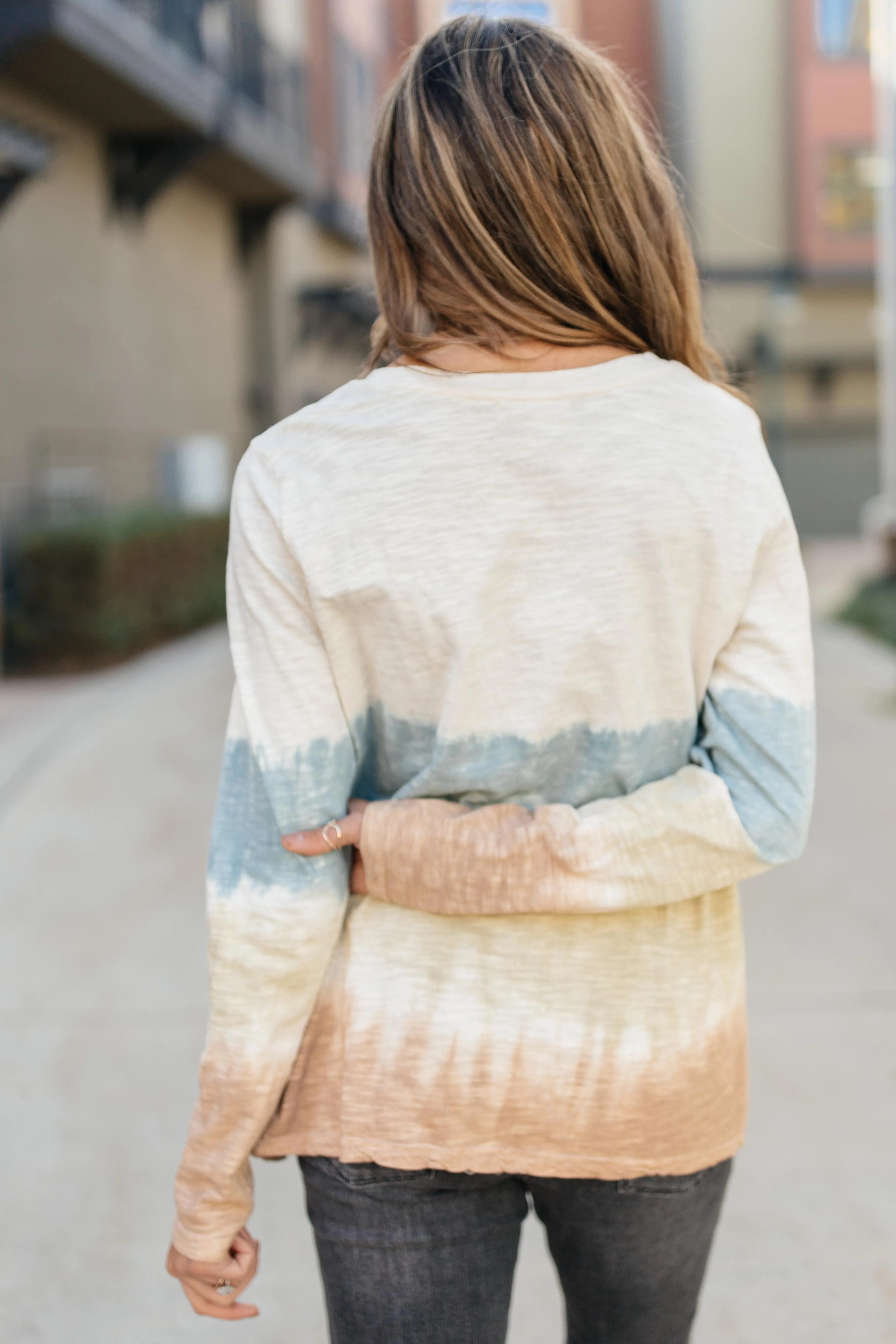 Complementary Colors Tie Dye Top