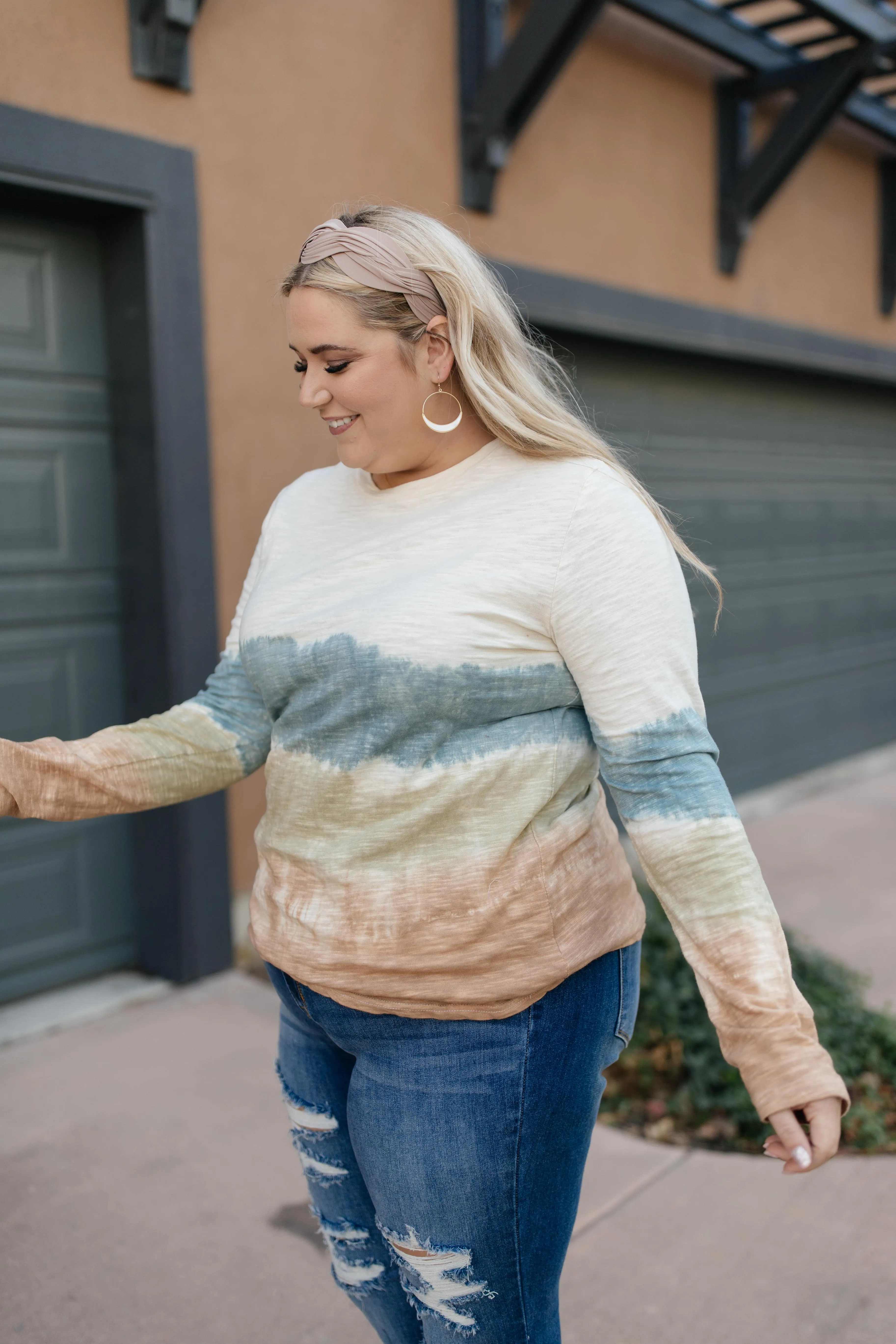 Complementary Colors Tie Dye Top