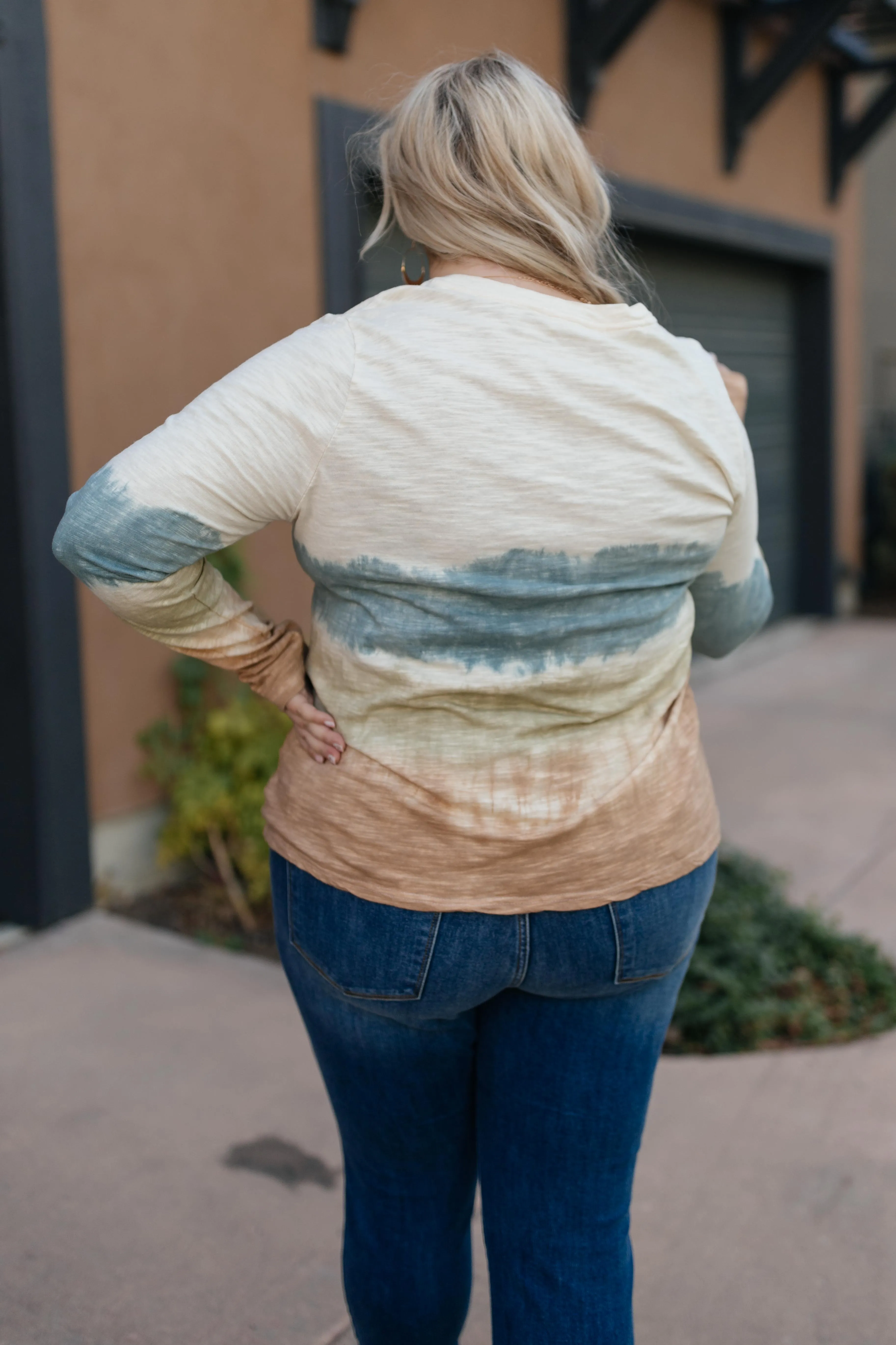 Complementary Colors Tie Dye Top