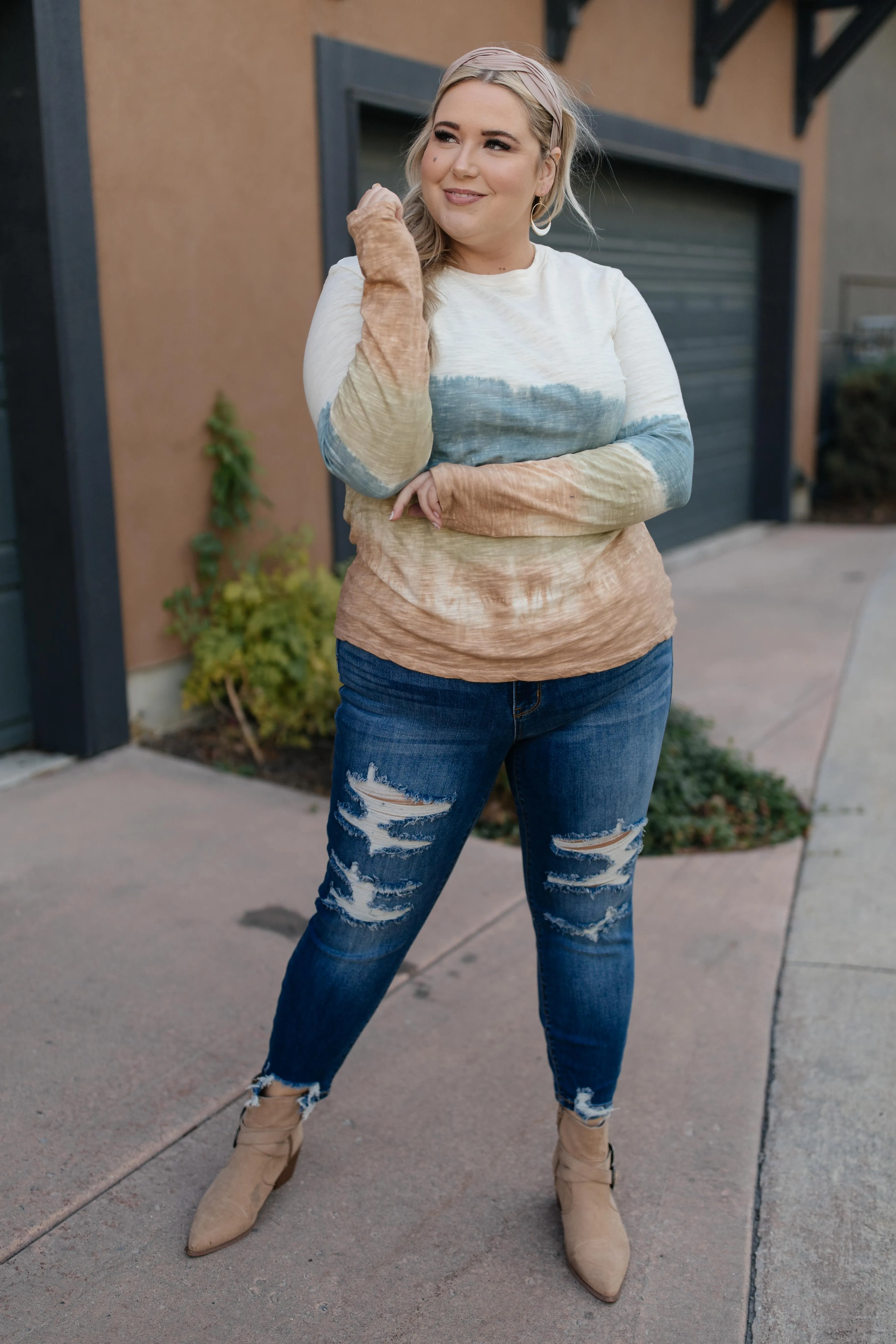 Complementary Colors Tie Dye Top