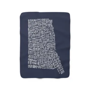 Connecticut Cities & Towns Sherpa Fleece Blanket