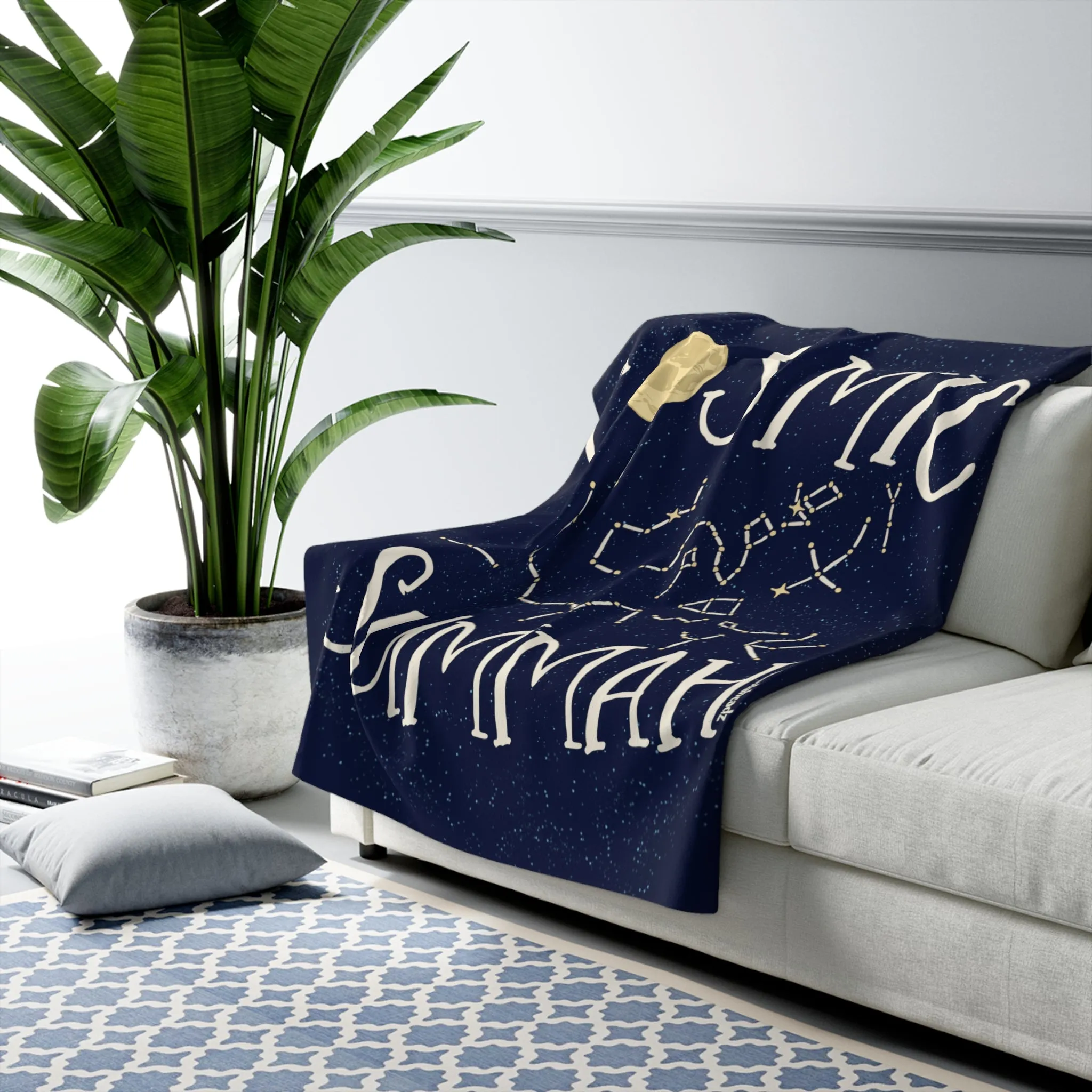 Cosmic Summah Sherpa Fleece Blanket