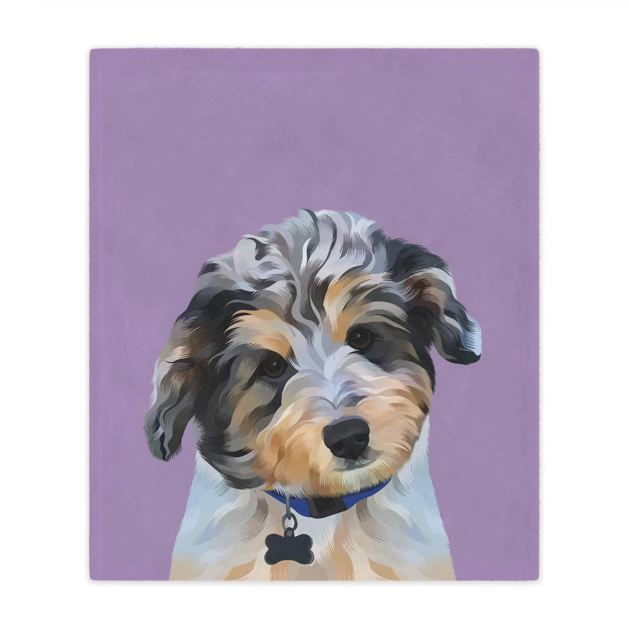 Custom Pet Portrait Blanket - NEW!