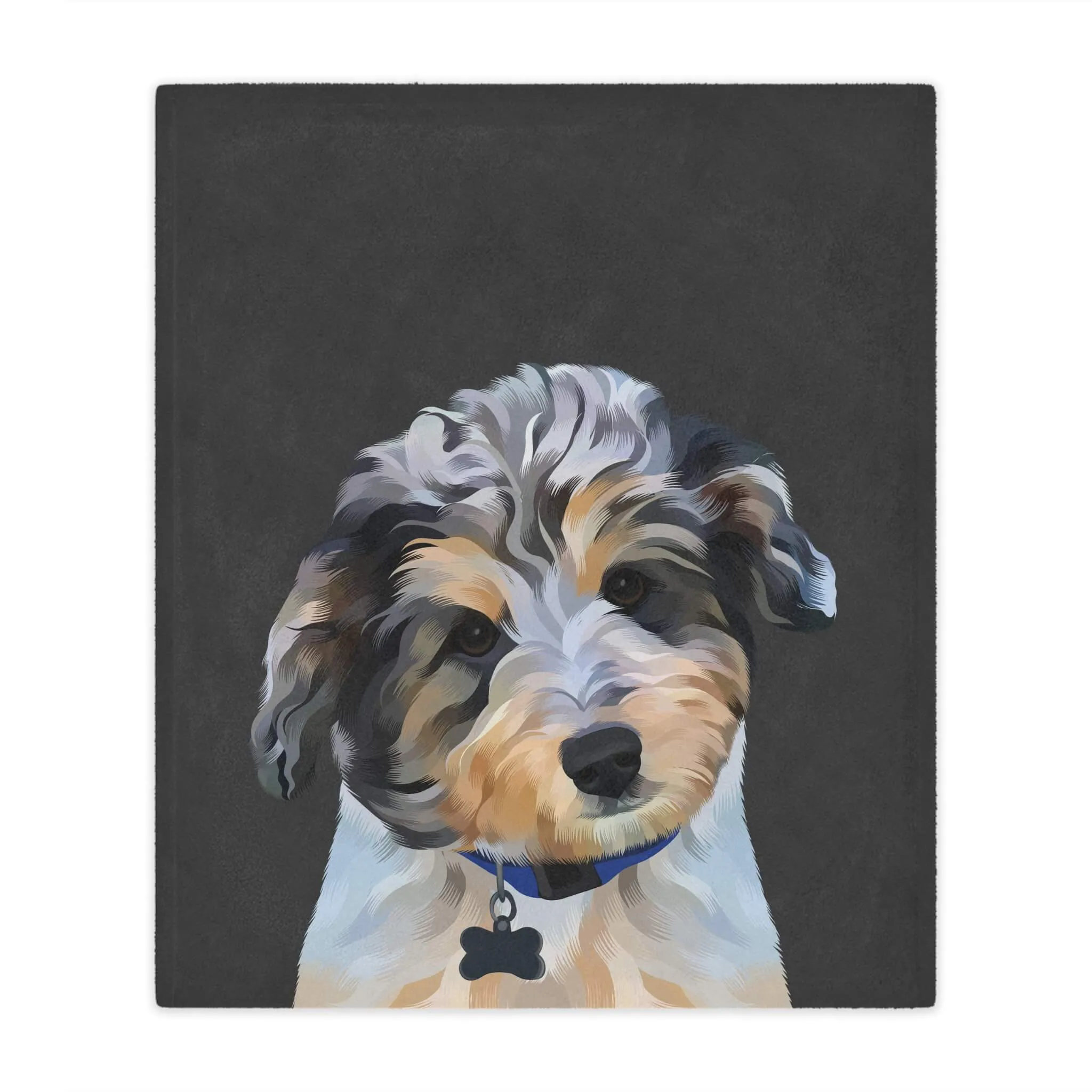 Custom Pet Portrait Blanket - NEW!
