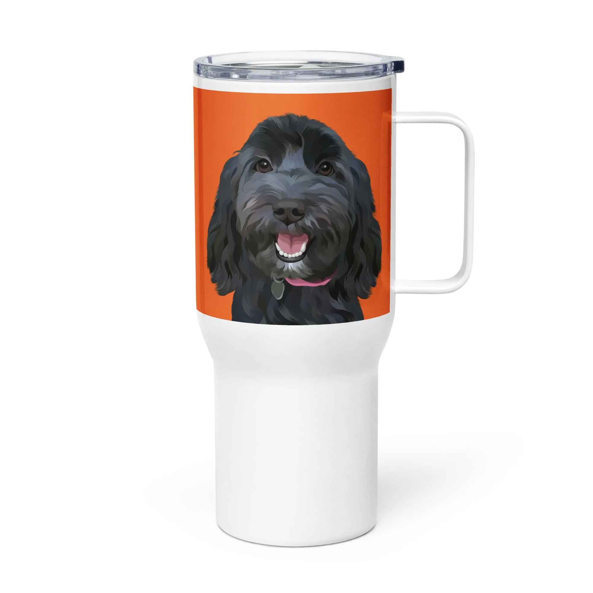 Custom Pet Portrait Travel Mug