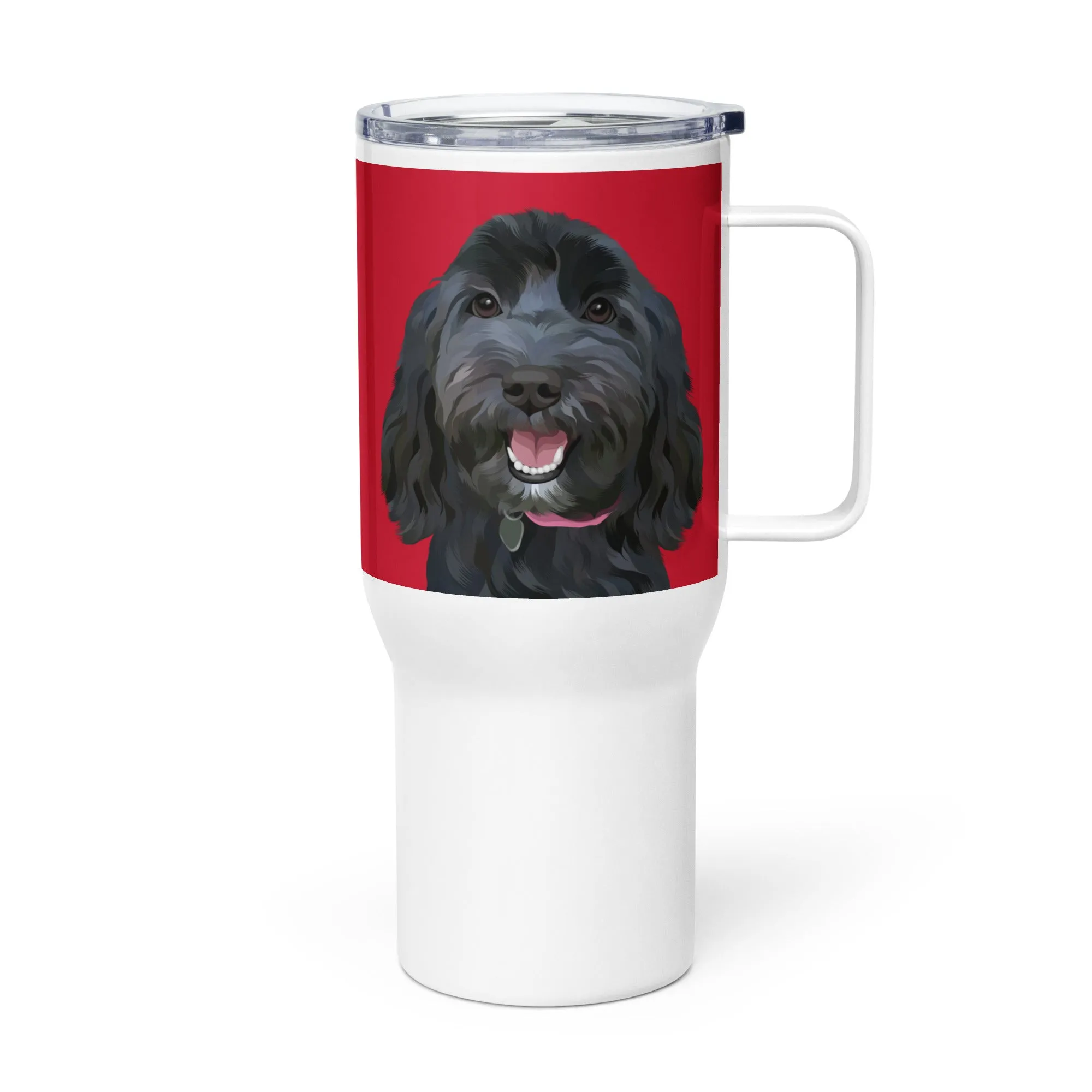 Custom Pet Portrait Travel Mug