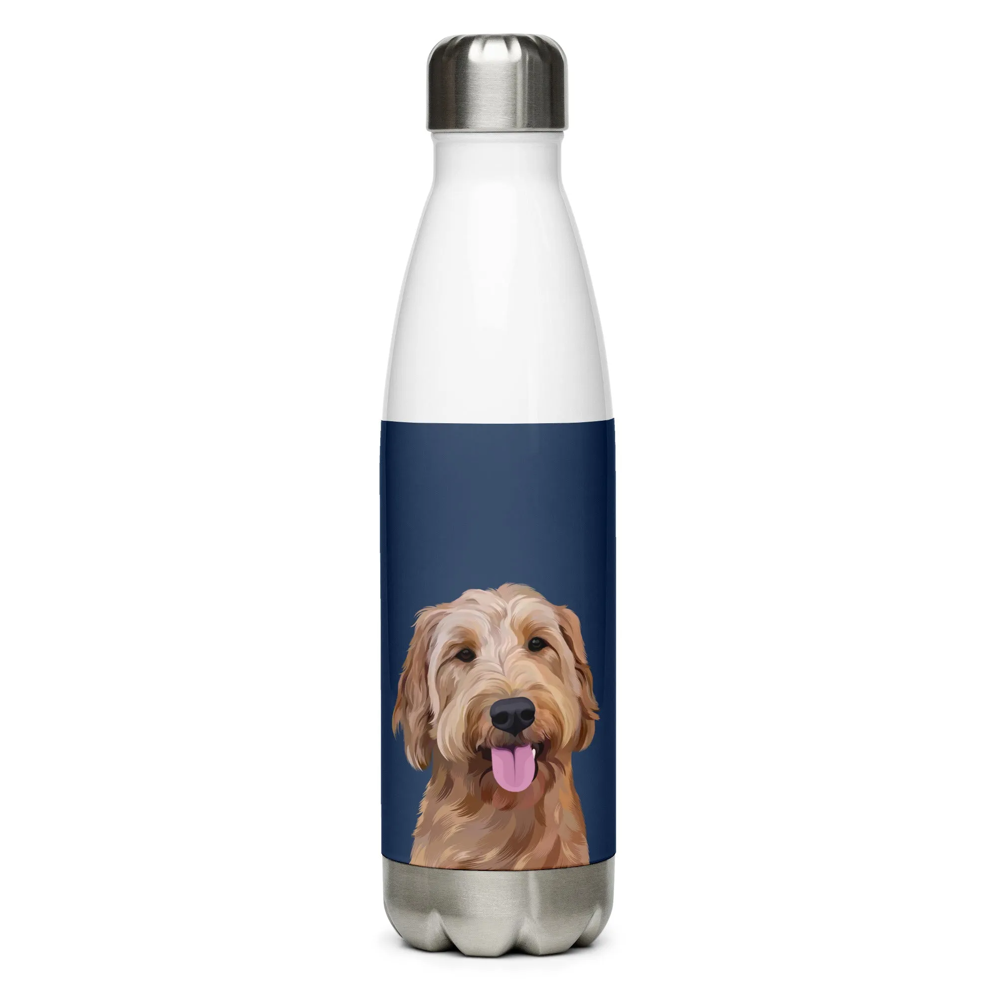 Custom Pet Portrait Water Bottle
