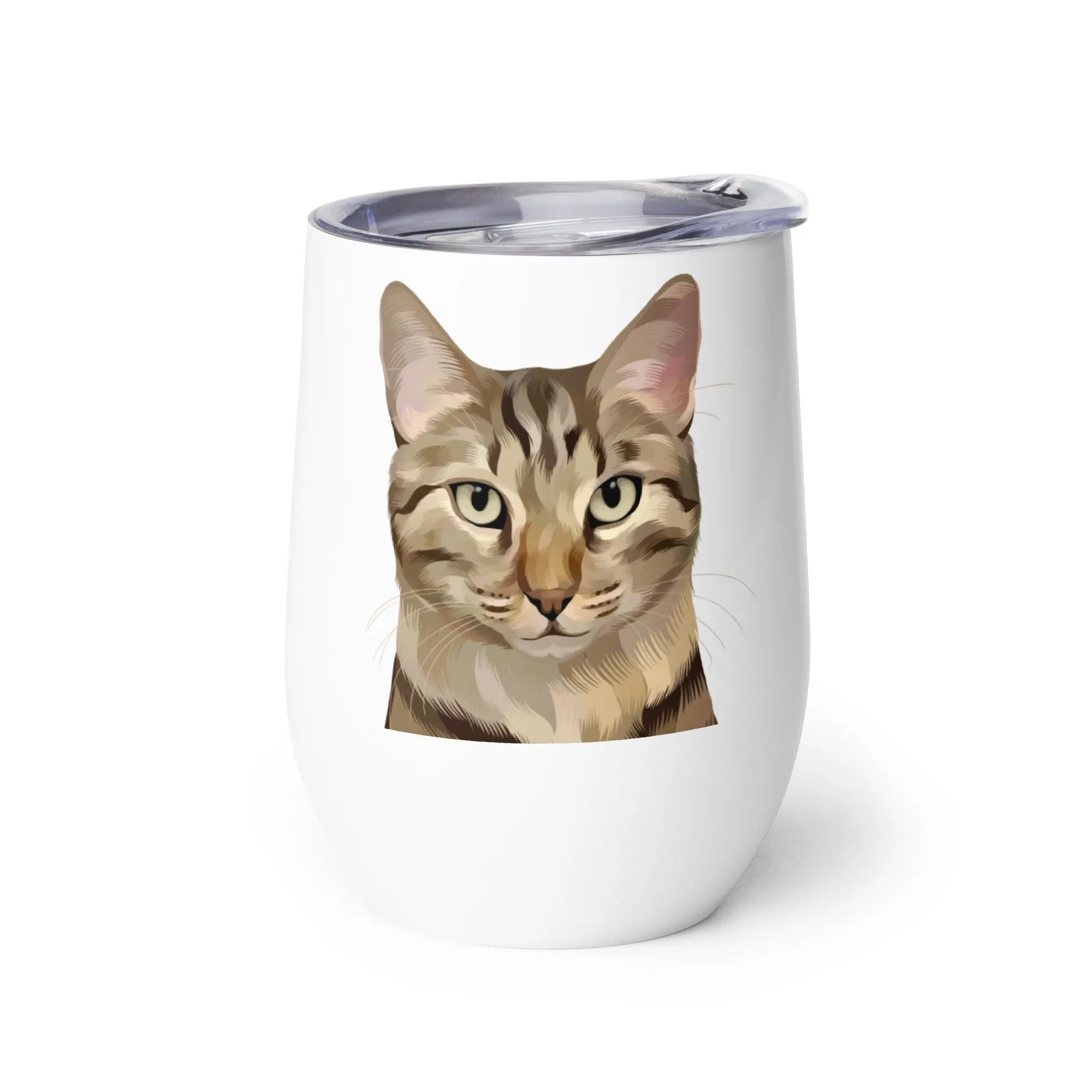 Custom Pet Portrait Wine Tumbler - NEW!