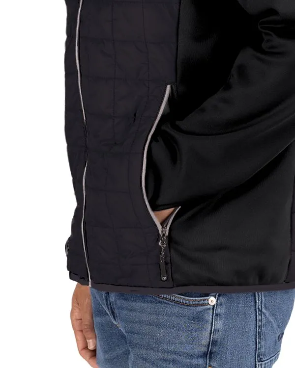 Cutter & Buck Mens Rainier Primaloft Eco Full Zip Hybrid Jacket