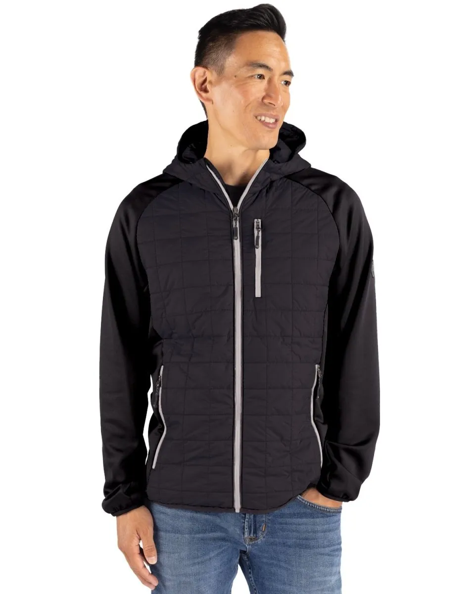 Cutter & Buck Mens Rainier Primaloft Eco Full Zip Hybrid Jacket