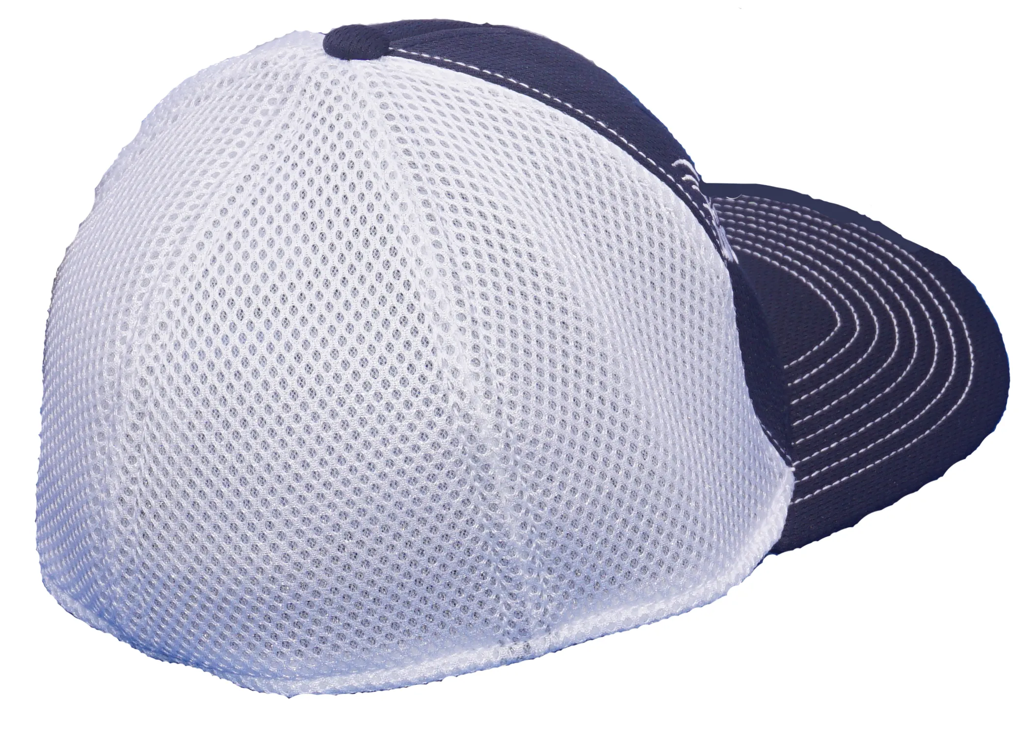 Dark Blue  Fitted Hat with Dead Fish Hook Logo