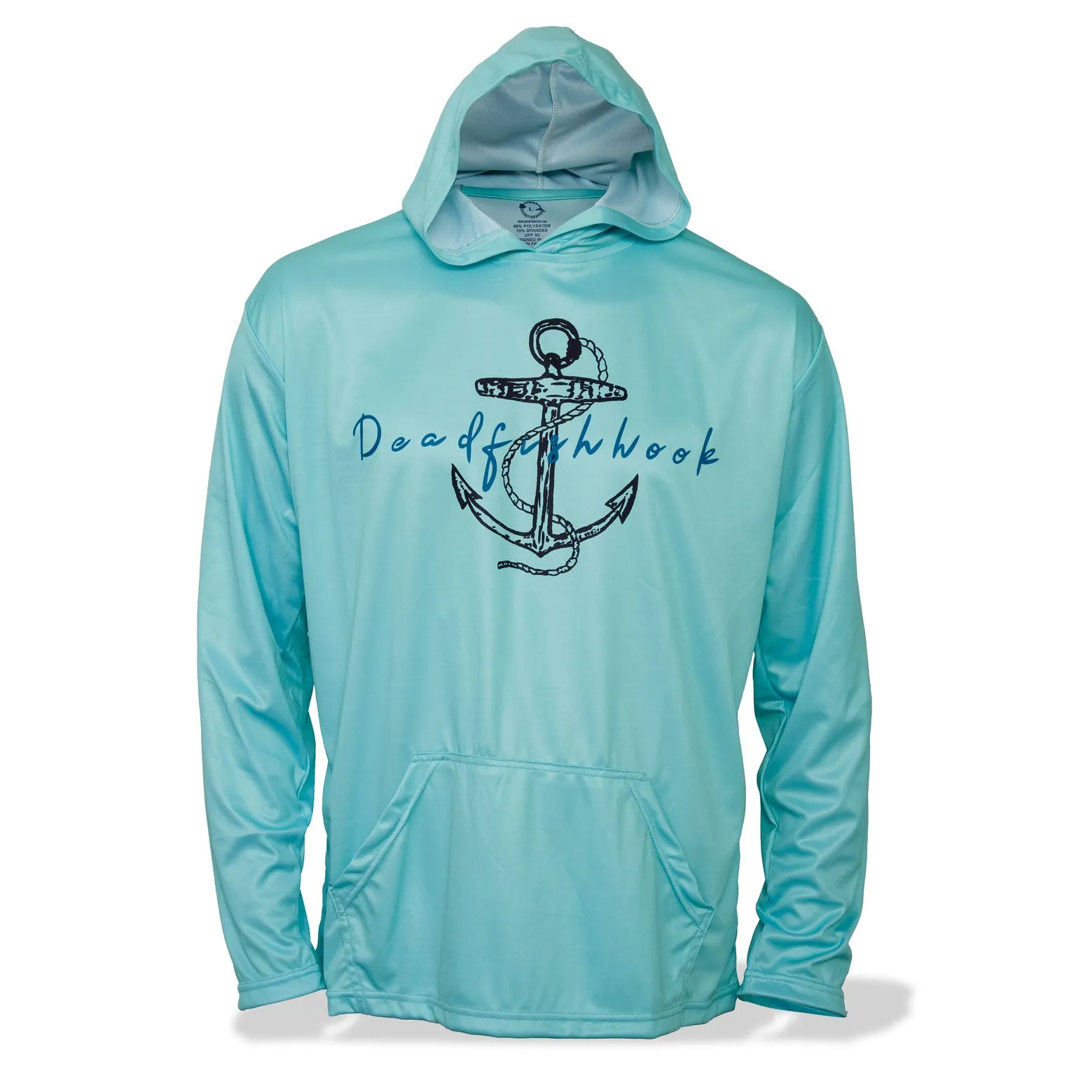 Dead Fish Hook Anchor Long Sleeve Performance Hoodie