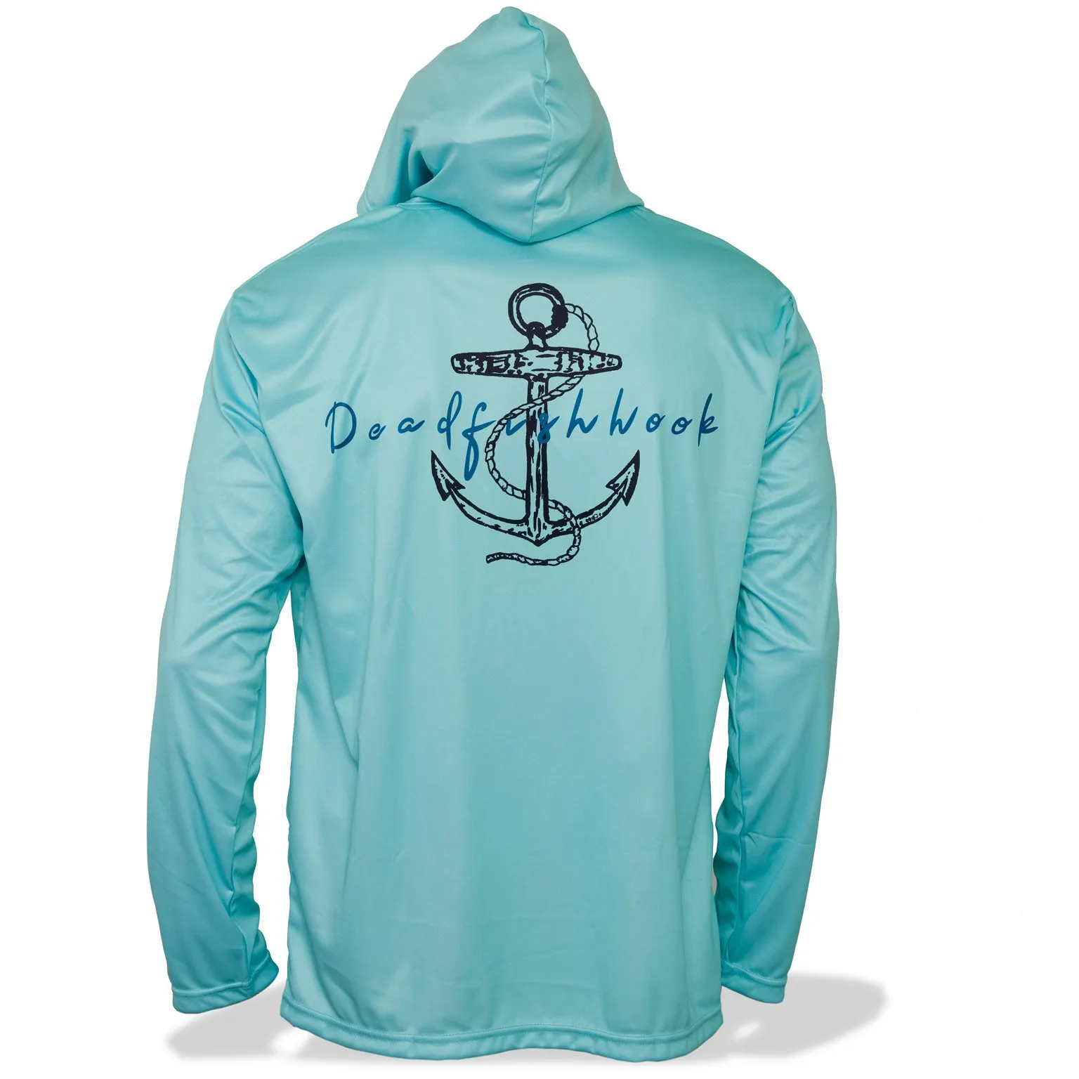 Dead Fish Hook Anchor Long Sleeve Performance Hoodie