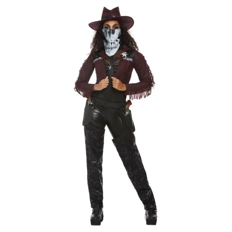 Deluxe Dark Spirit Western Cowgirl Costume, Female