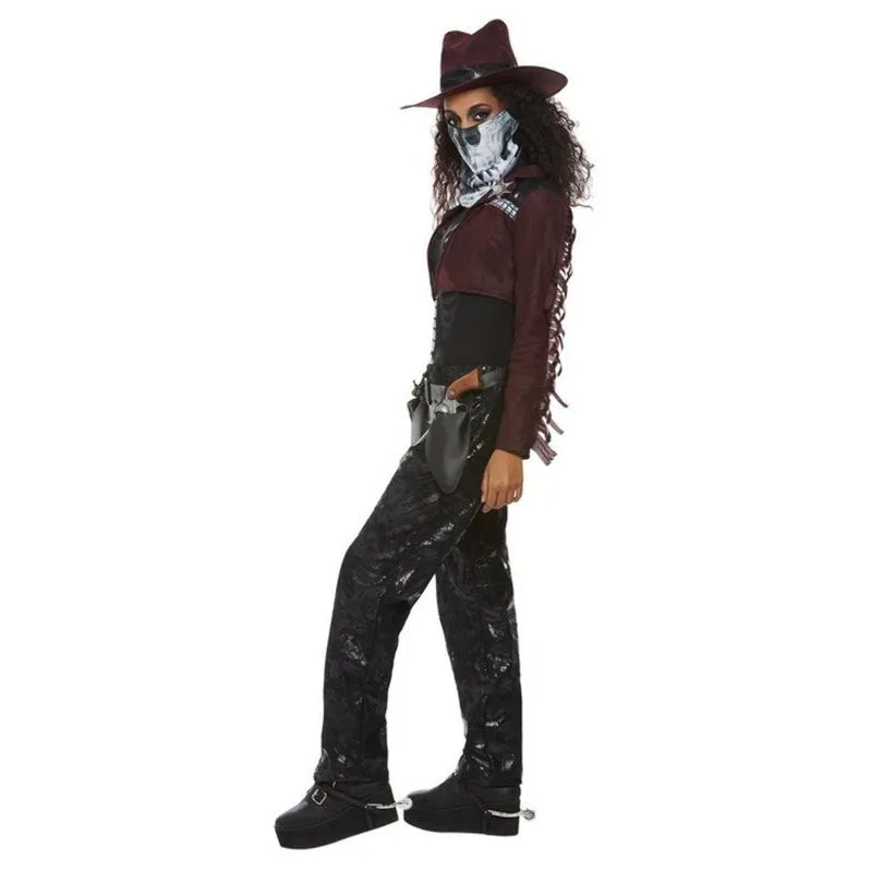 Deluxe Dark Spirit Western Cowgirl Costume, Female
