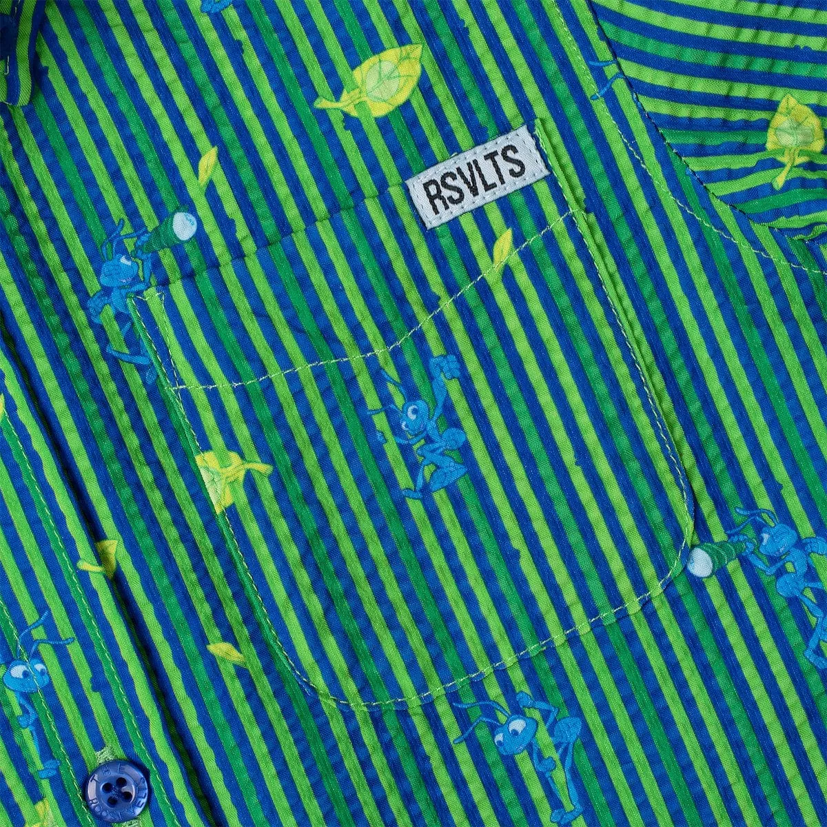 Disney and Pixar A Bug's Life "It's an Ant Thing" – Preschooler Stretch Seersucker Short Sleeve Shirt