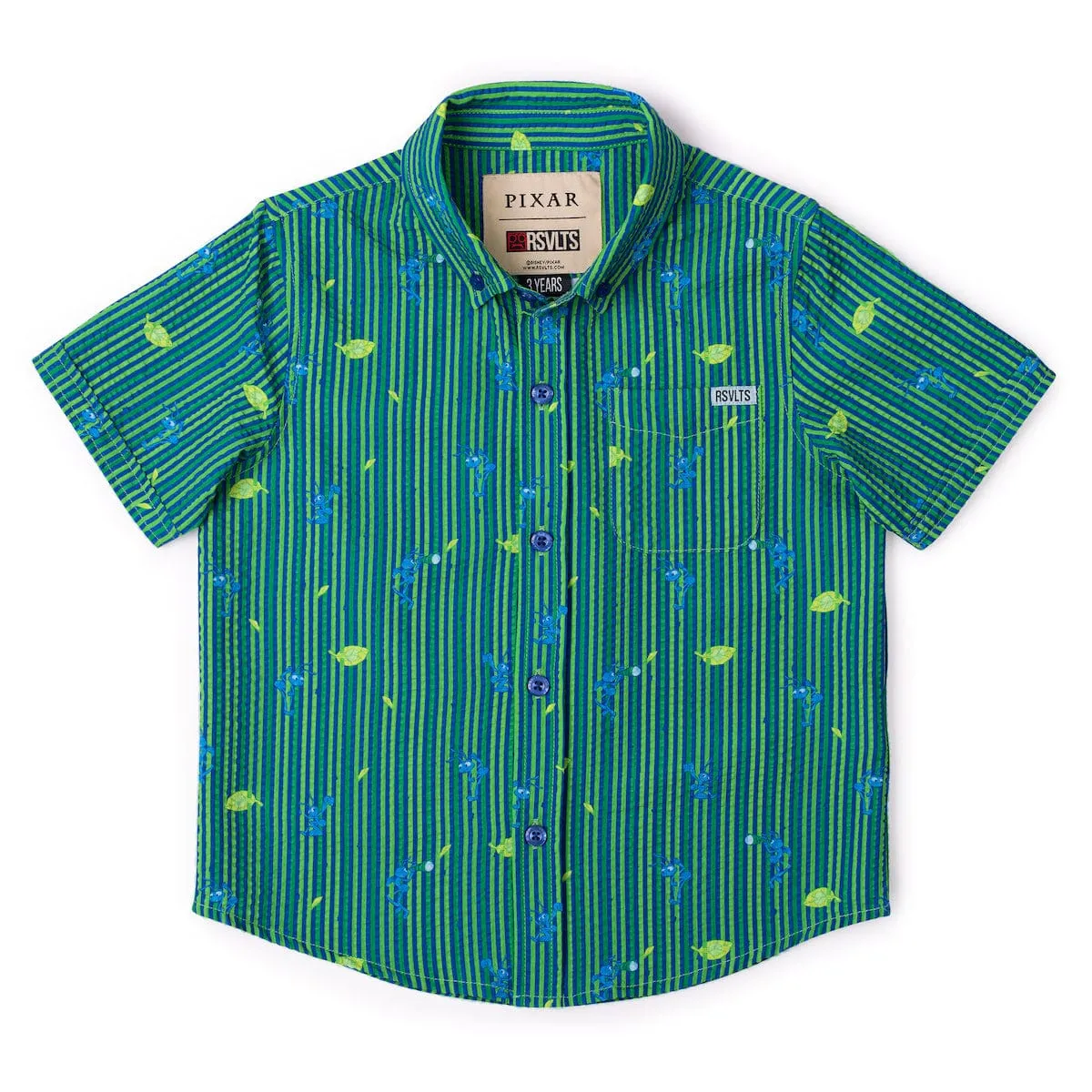 Disney and Pixar A Bug's Life "It's an Ant Thing" – Preschooler Stretch Seersucker Short Sleeve Shirt