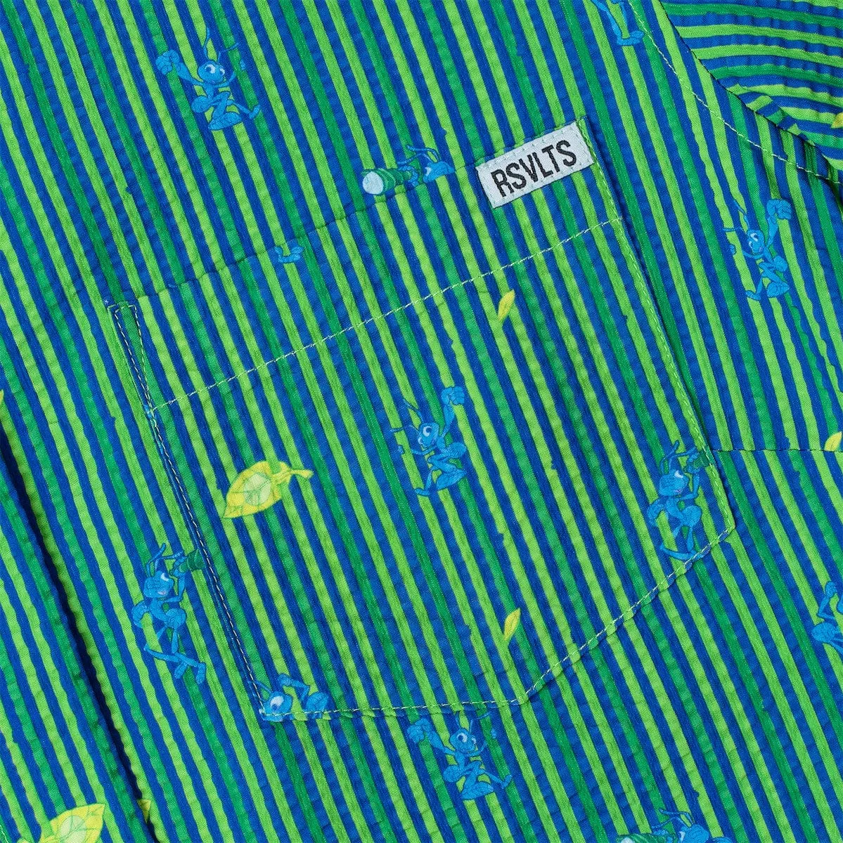 Disney and Pixar A Bug's Life "It's an Ant Thing" – Women's Stretch Seersucker Short Sleeve Shirt