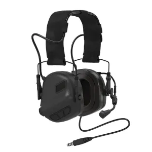 Earmor M32 PLUS Electronic Earmuffs with Microphone - Black