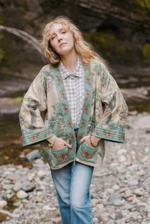Earth & Sky Fleece Lined Cardigan Cottage Jacket