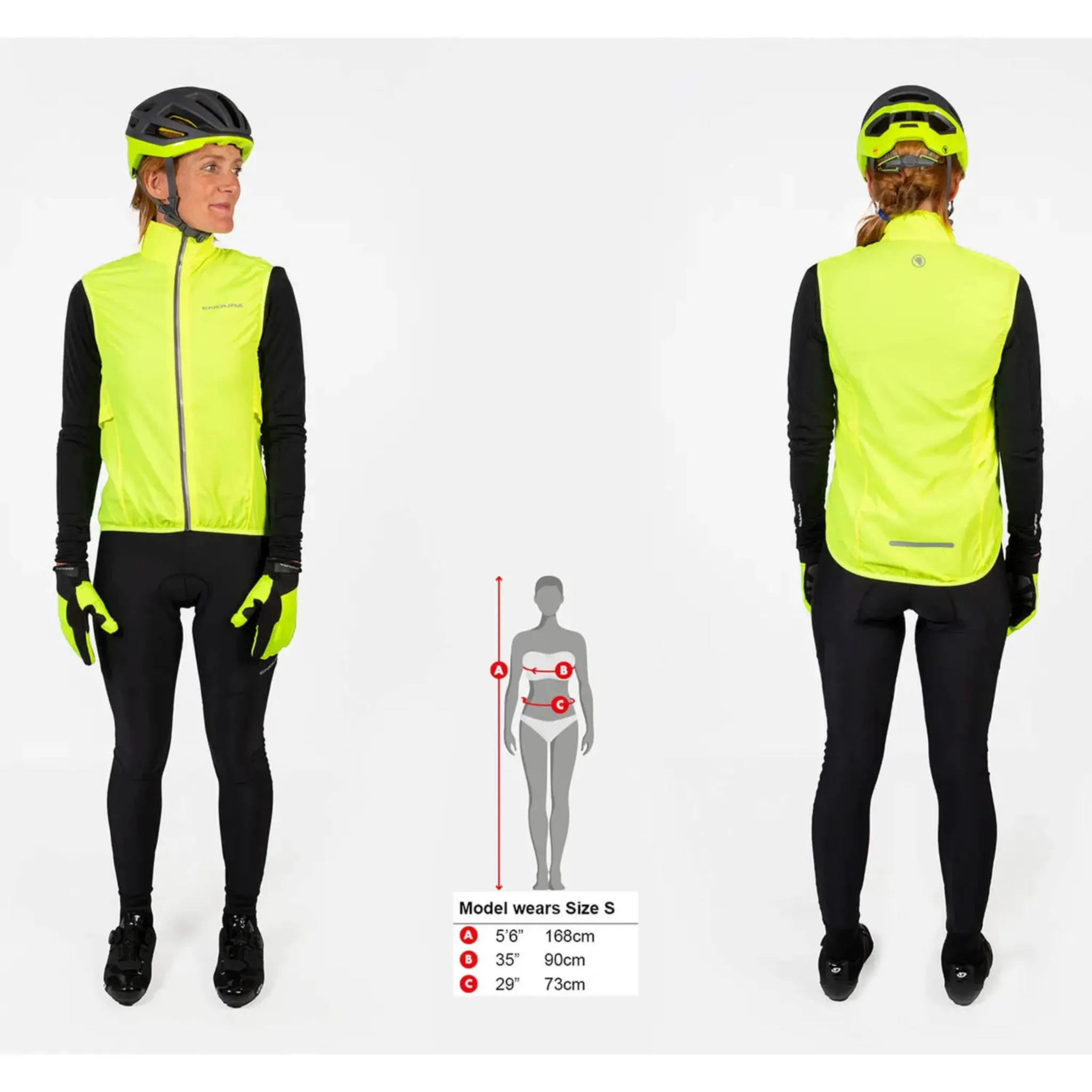 Endura Women's Pakagilet Hi Viz Yellow