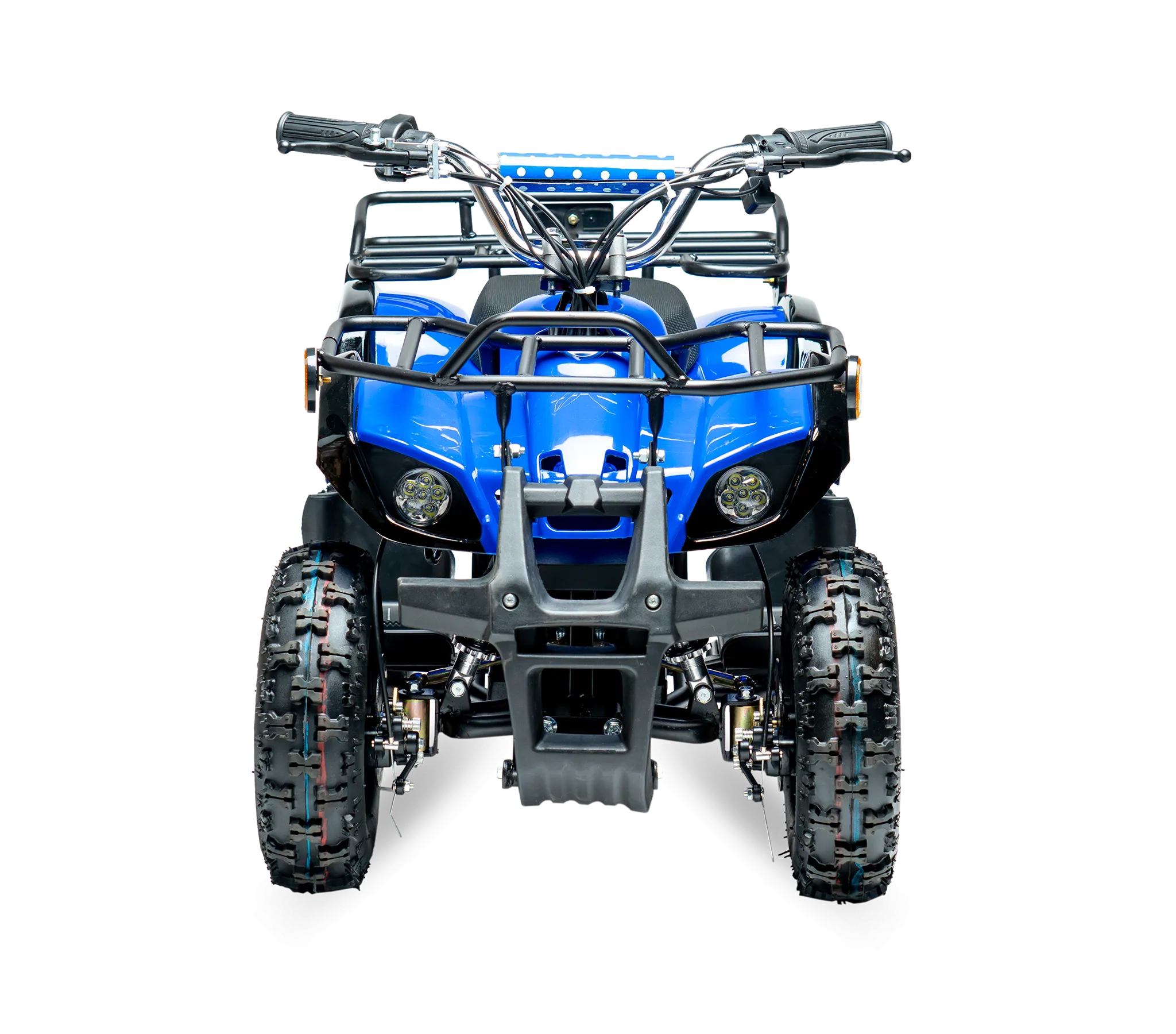eQuad X Navy Blue 800W Utility ATV 4 Wheeler for Kids