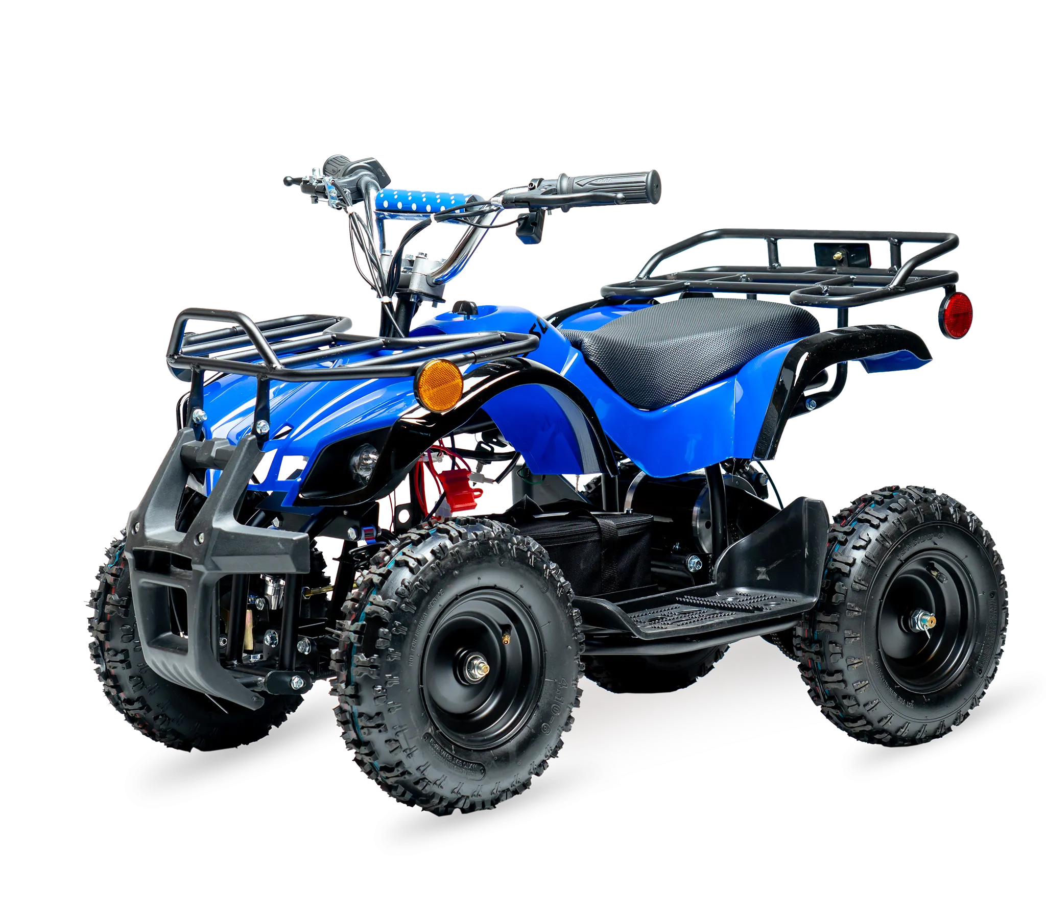 eQuad X Navy Blue 800W Utility ATV 4 Wheeler for Kids