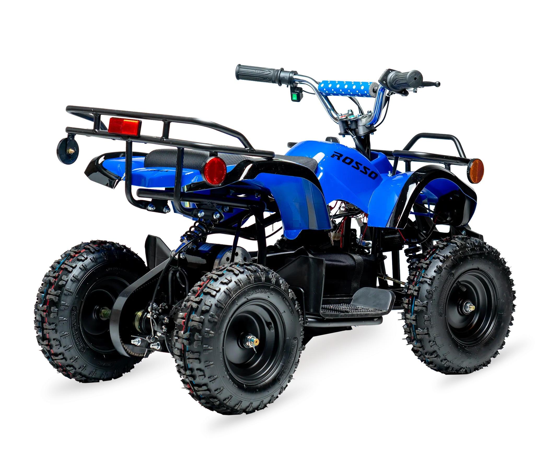 eQuad X Navy Blue 800W Utility ATV 4 Wheeler for Kids