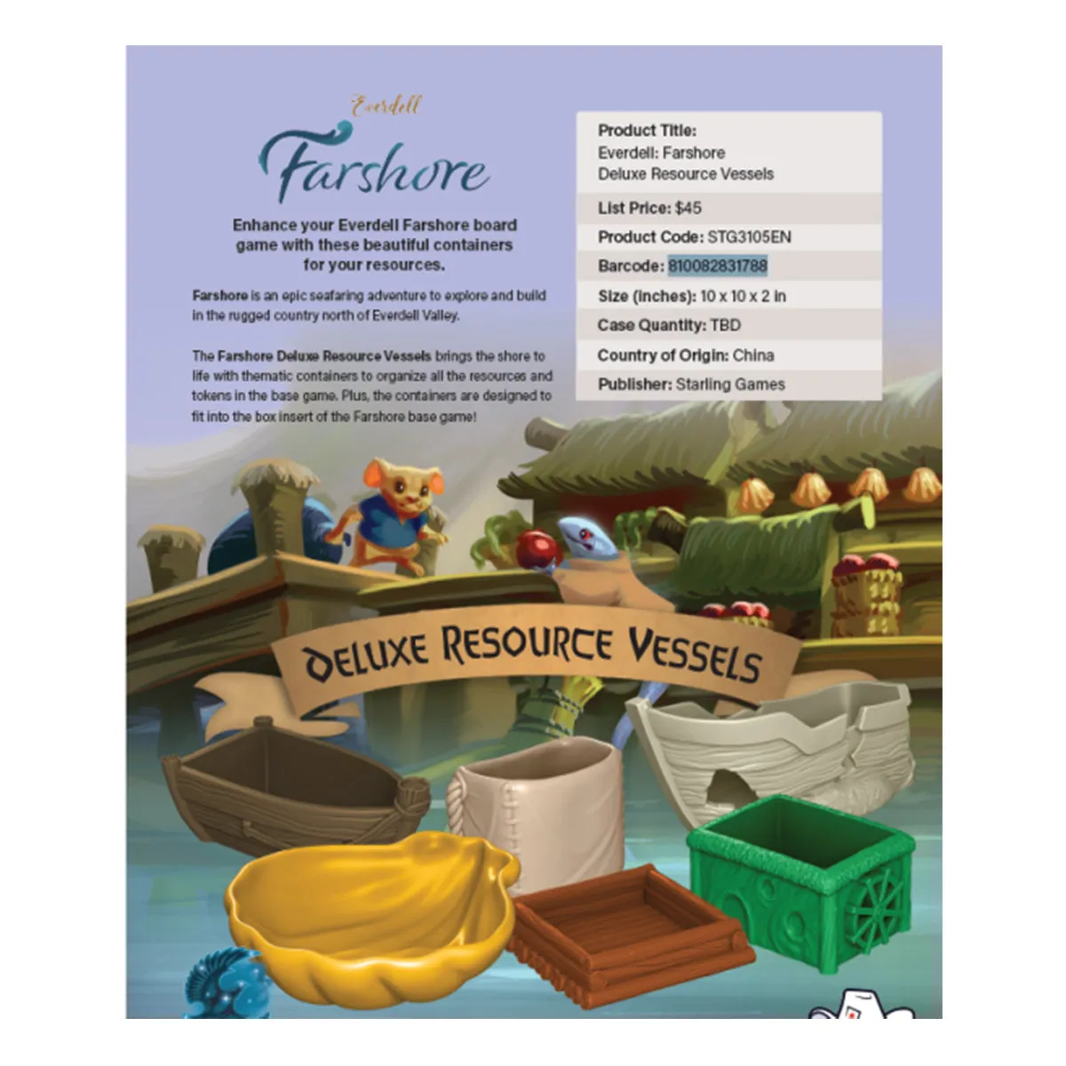Everdell - Farshore - Deluxe Resource Vessels