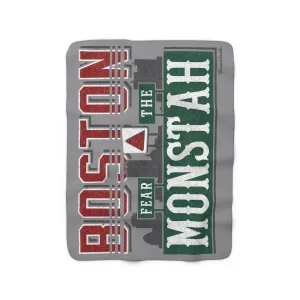 Fear The Monstah Sherpa Fleece Blanket