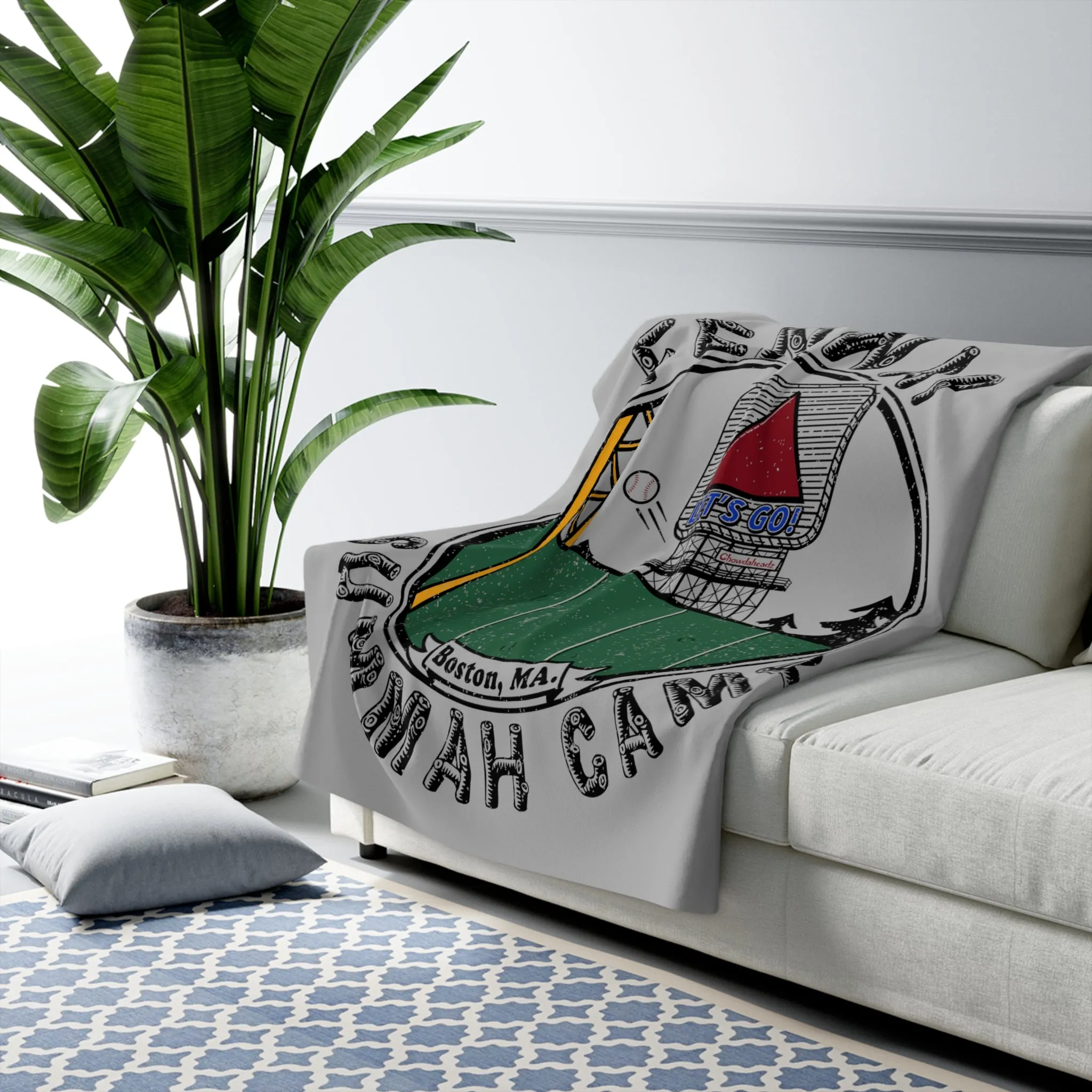 Fenway Summah Camp Sherpa Fleece Blanket